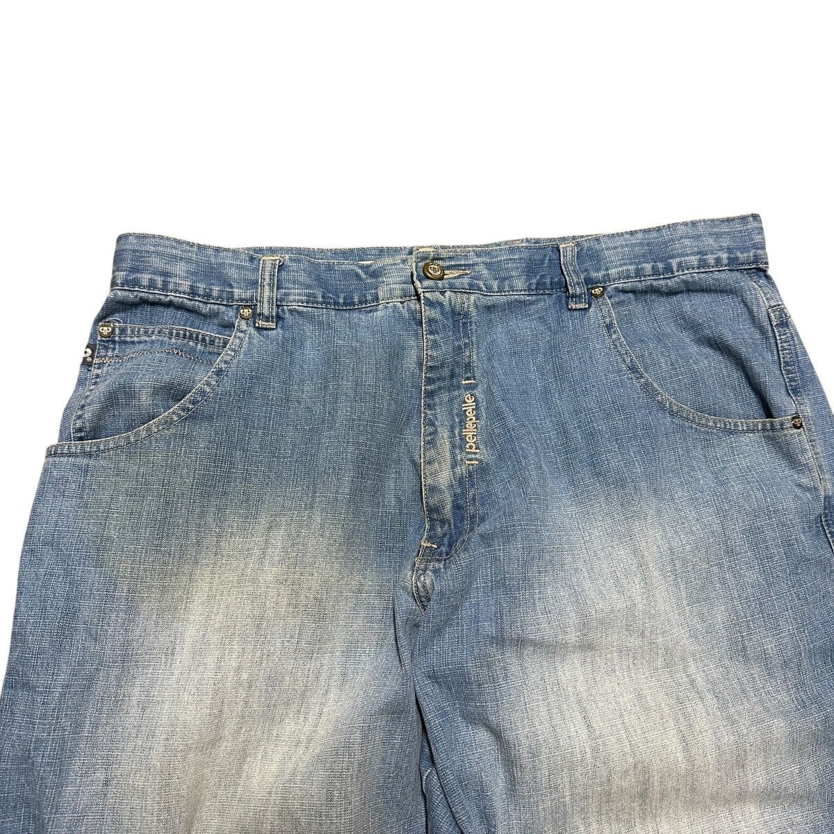 Pelle Pelle × Vintage Vintage 90s Pelle Pelle Baggy Blue Denim Jeans Size US 38 / EU 54 - 5 Thumbnail