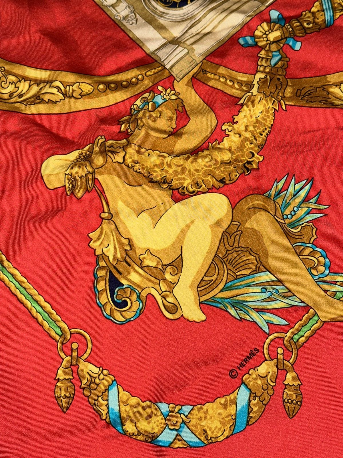 Hermes HERMES Scarf Carre90 Silk Square Tribute To Charles Garnier Size ONE SIZE - 8 Thumbnail