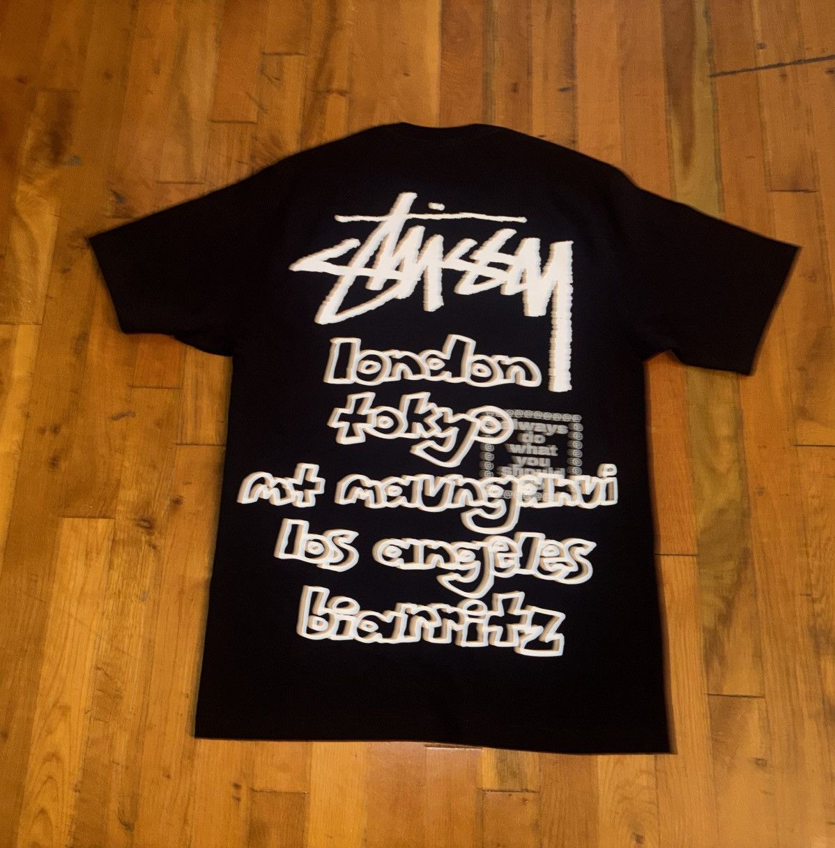 メンズ stussy ALWAYS WORLD TOUR TEE XL tシャツ