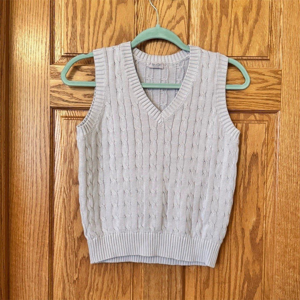 Pacsun John Galt Sweater Vest Womens M Light Purple Cable Knit V-N Size M / US 6-8 / IT 42-44 - 1 Thumbnail