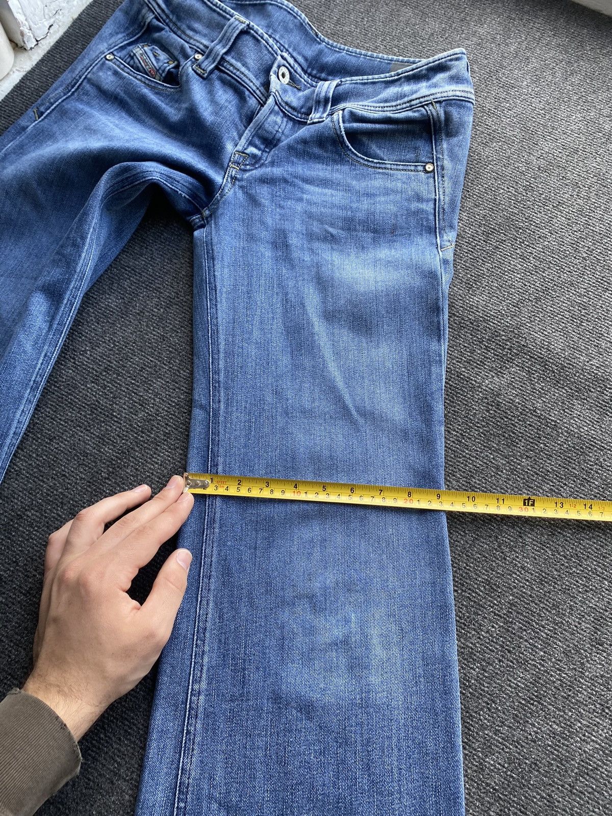 Diesel 🔥Opium Punk Diesel Blue Jeans Bootcut goth emo alt 29 Size 29" - 16 Thumbnail