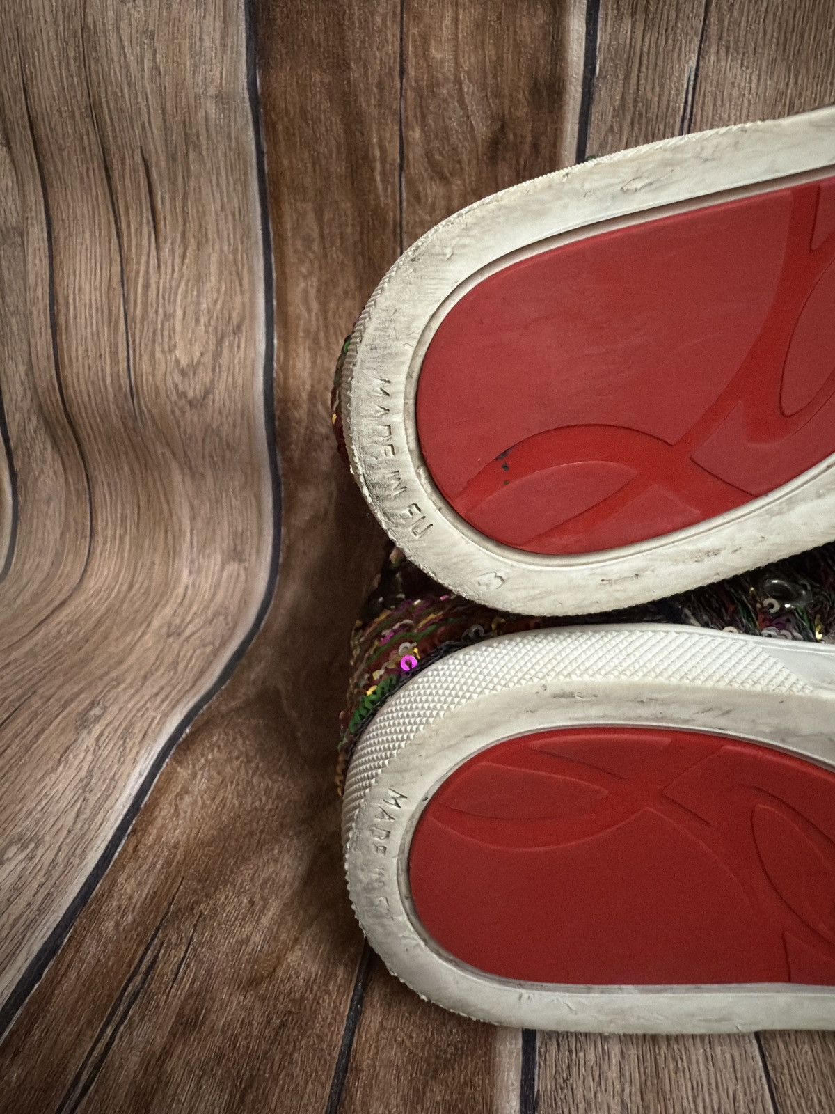 Christian Louboutin ❤️🔥Bip bip sequin trainers Size US 7.5 / IT 37.5 - 19 Thumbnail