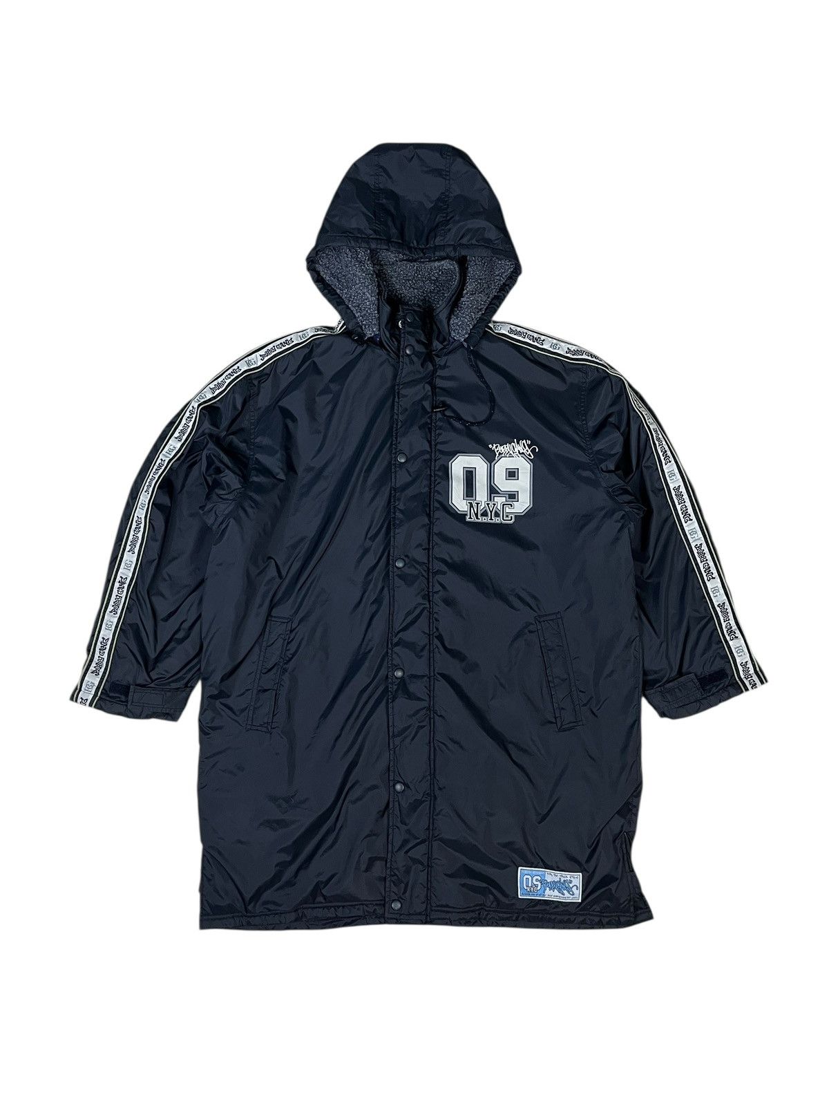 JNCO × Rap Tees Bobby Gang Hip Hop Promo Baggy Long Jacket Sherpa Lined Size US L / EU 52-54 / 3 - 2 Thumbnail
