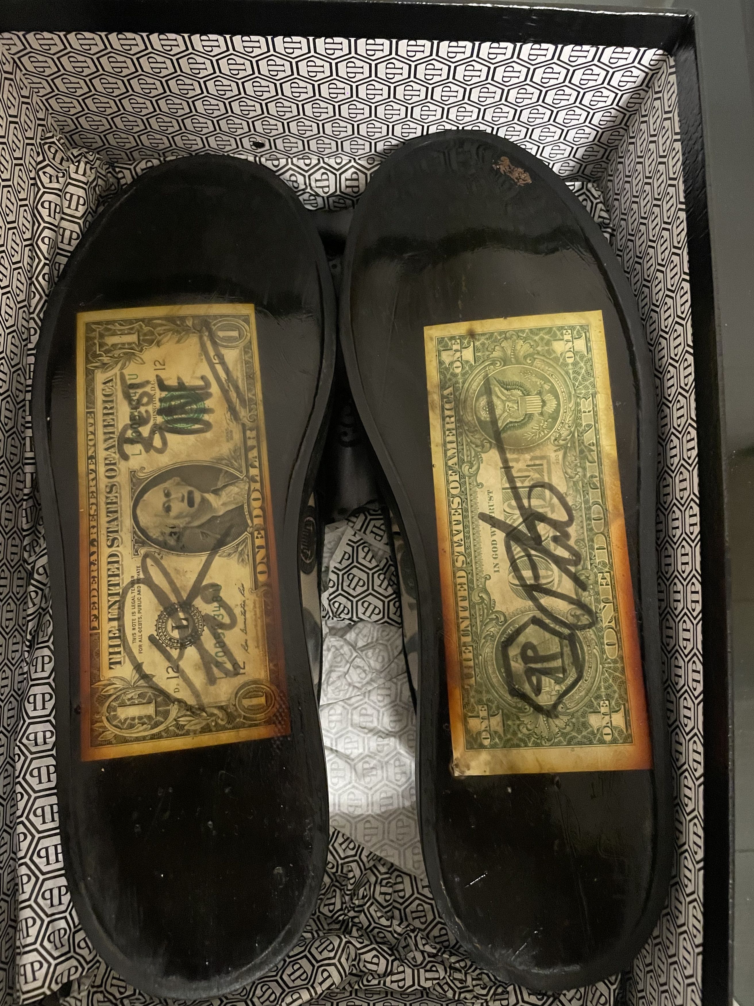 Philipp Plein Philipp Plein Skull Dollar Loafers (Signed) Size US 10 / EU 43 - 8 Thumbnail