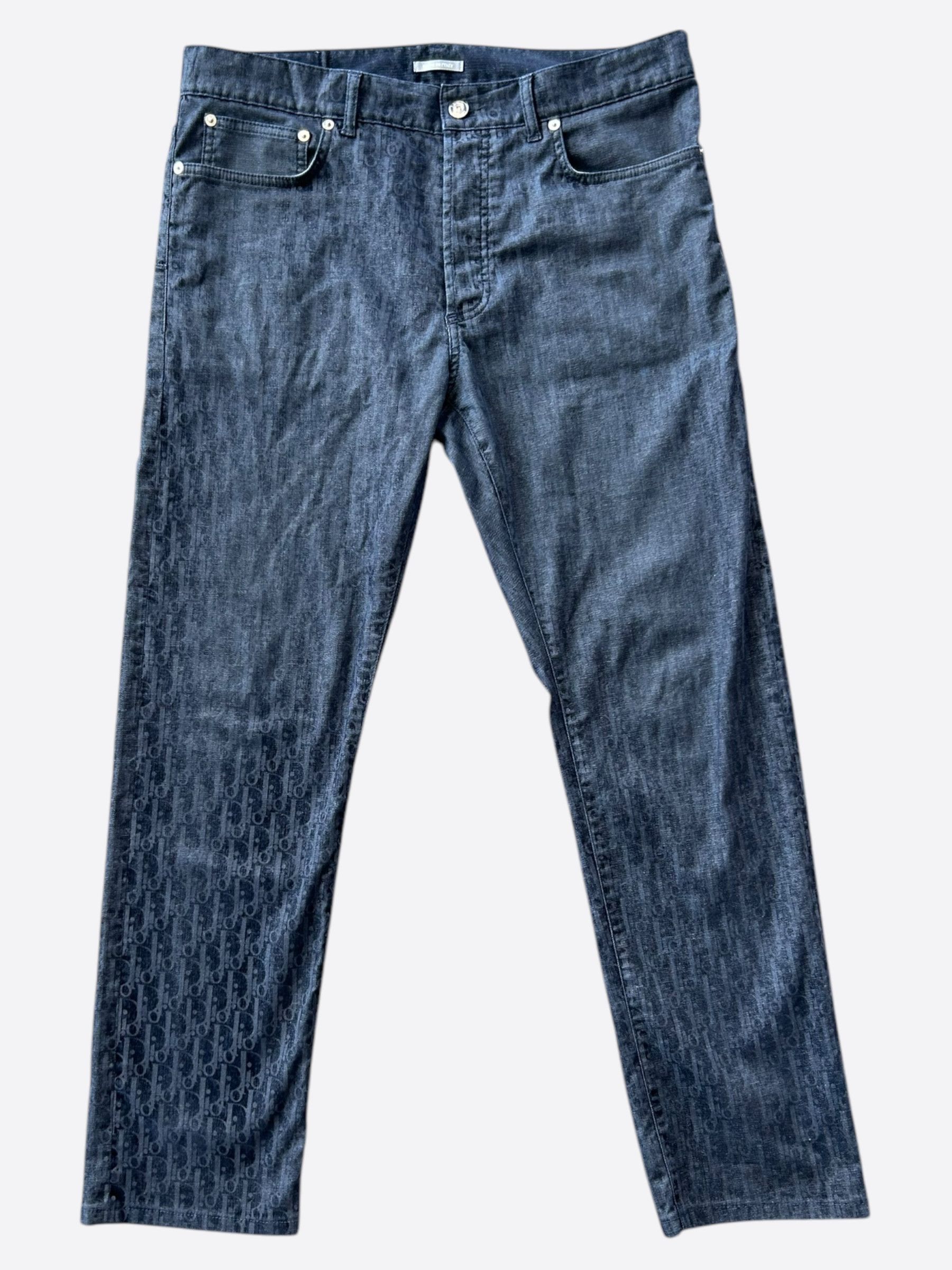 Dior Dior Dark Blue Oblique Slim Jeans Size US 34 / EU 50 - 1 Thumbnail