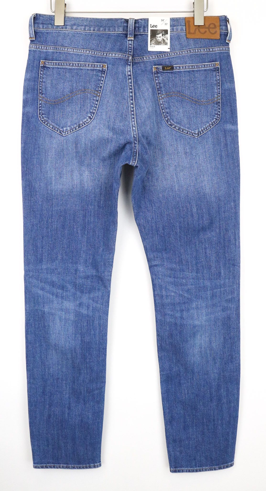 Lee RIDER W34/L32 Mid Blue Slim Stretch Jeans 75262 Size US 34 / EU 50 - 2 Thumbnail