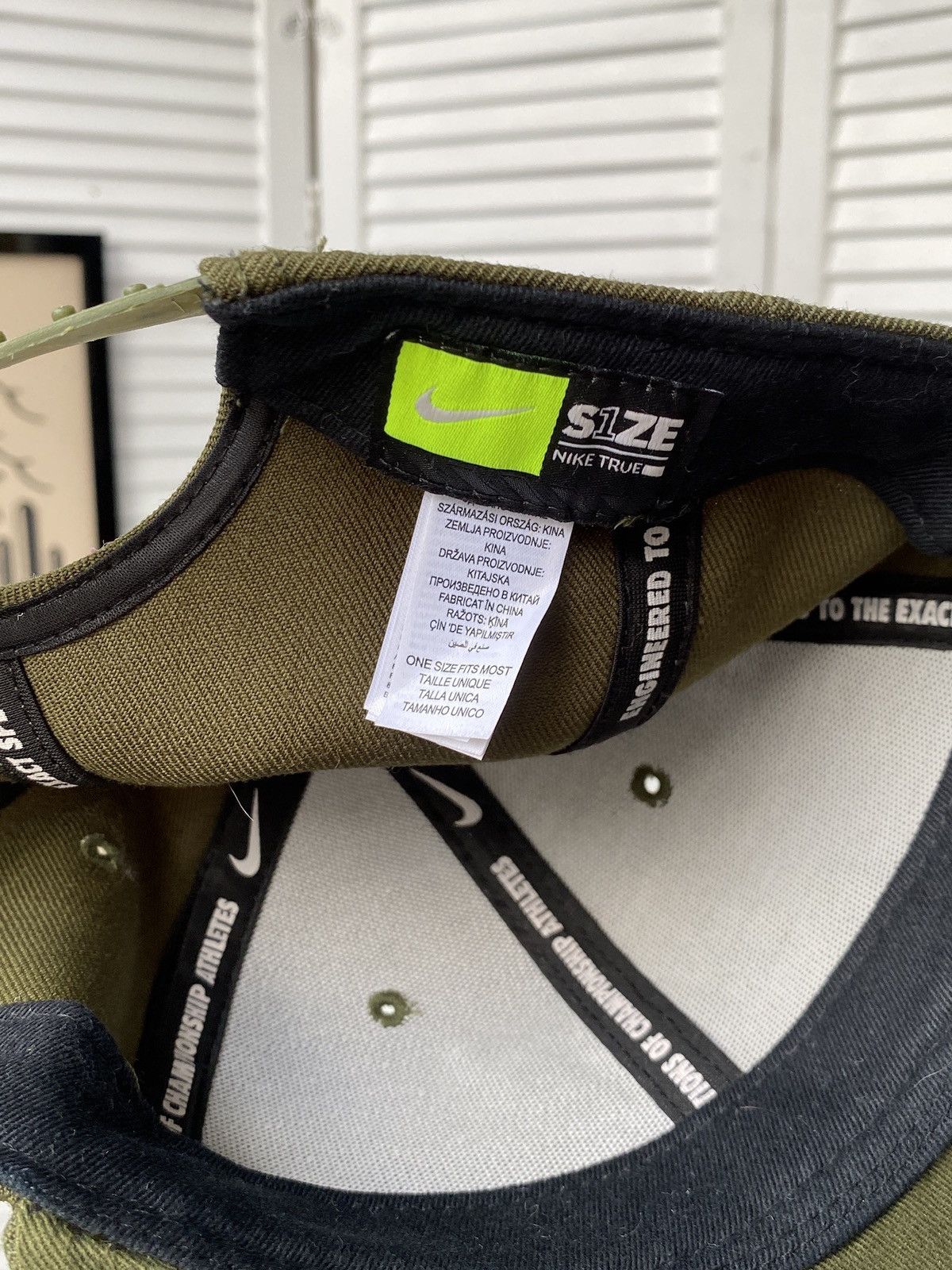 Nike Nike Pro Big Logo Swoosh Snapback 3D Khaki Cap Hat Size ONE SIZE - 12 Thumbnail