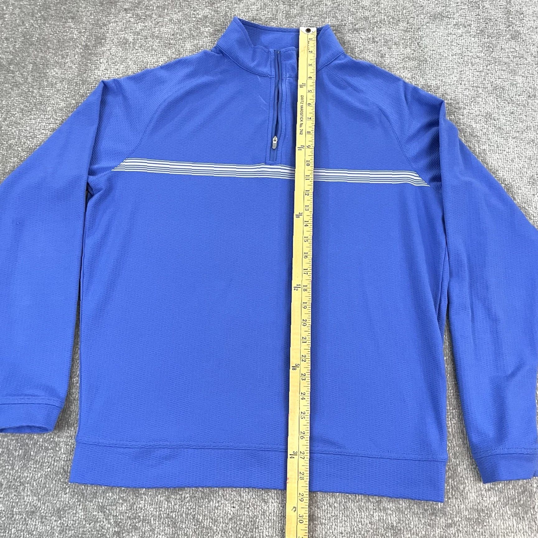 Peter Millar PETER MILLAR Pullover Mens M Blue 1/4 Zip Outdoor Casual Logo Jacket/Coat Mid-Length Regular Stand-Up Collar Size US M / EU 48-50 / 2 - 5 Thumbnail