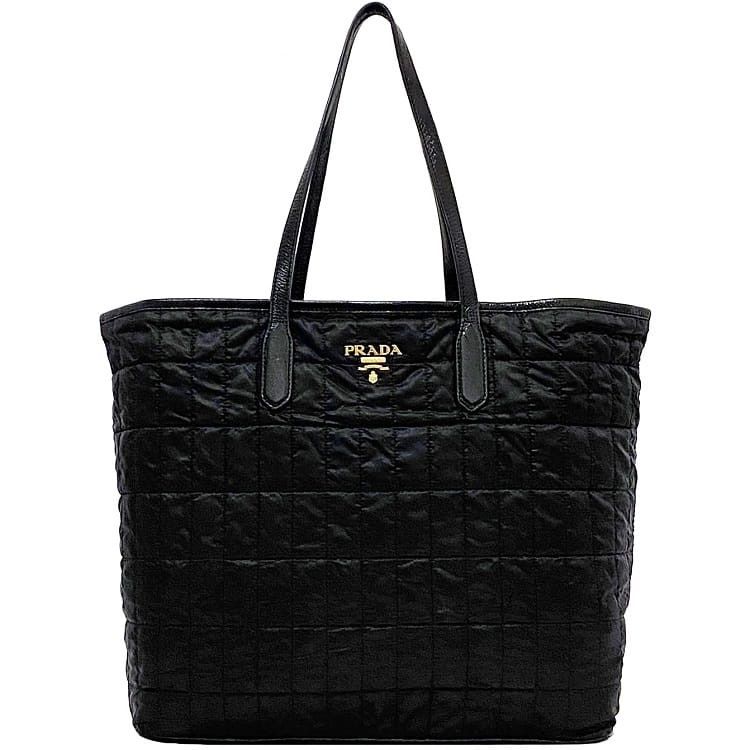 Prada Tote Bag Black Synthetic, Women's