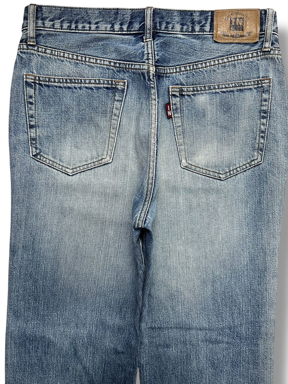 Japanese Brand Vintage IN Blue Denim Straight Leg Jeans with Faded Wash Size US 32 / EU 48 - 4 Thumbnail