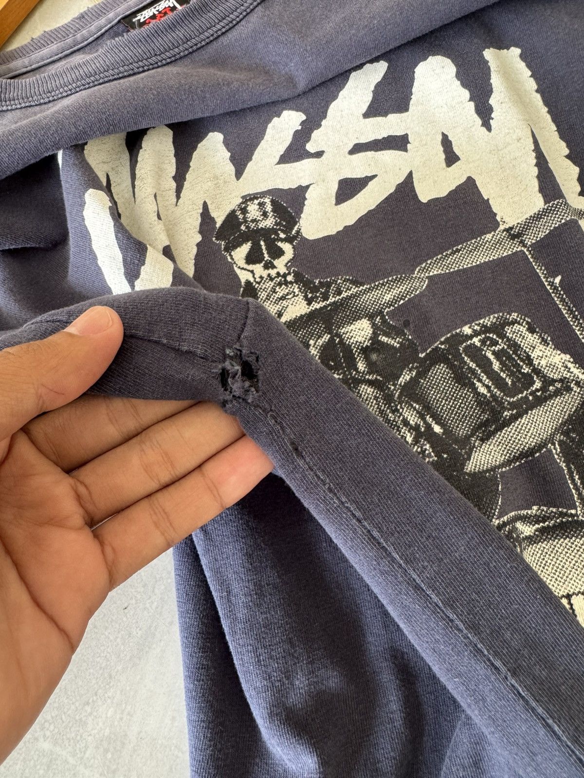 Stussy VINTAGE 00’S STUSSY DRUM LONGSLEEVE SHIRT Size US XL / EU 56 / 4 - 11 Thumbnail