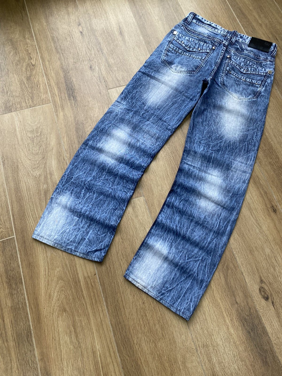 Vintage Vintage Avant Garde Jeans Washed Faded Jaoanese Y2K Wide Size US 30 / EU 46 - 5 Thumbnail