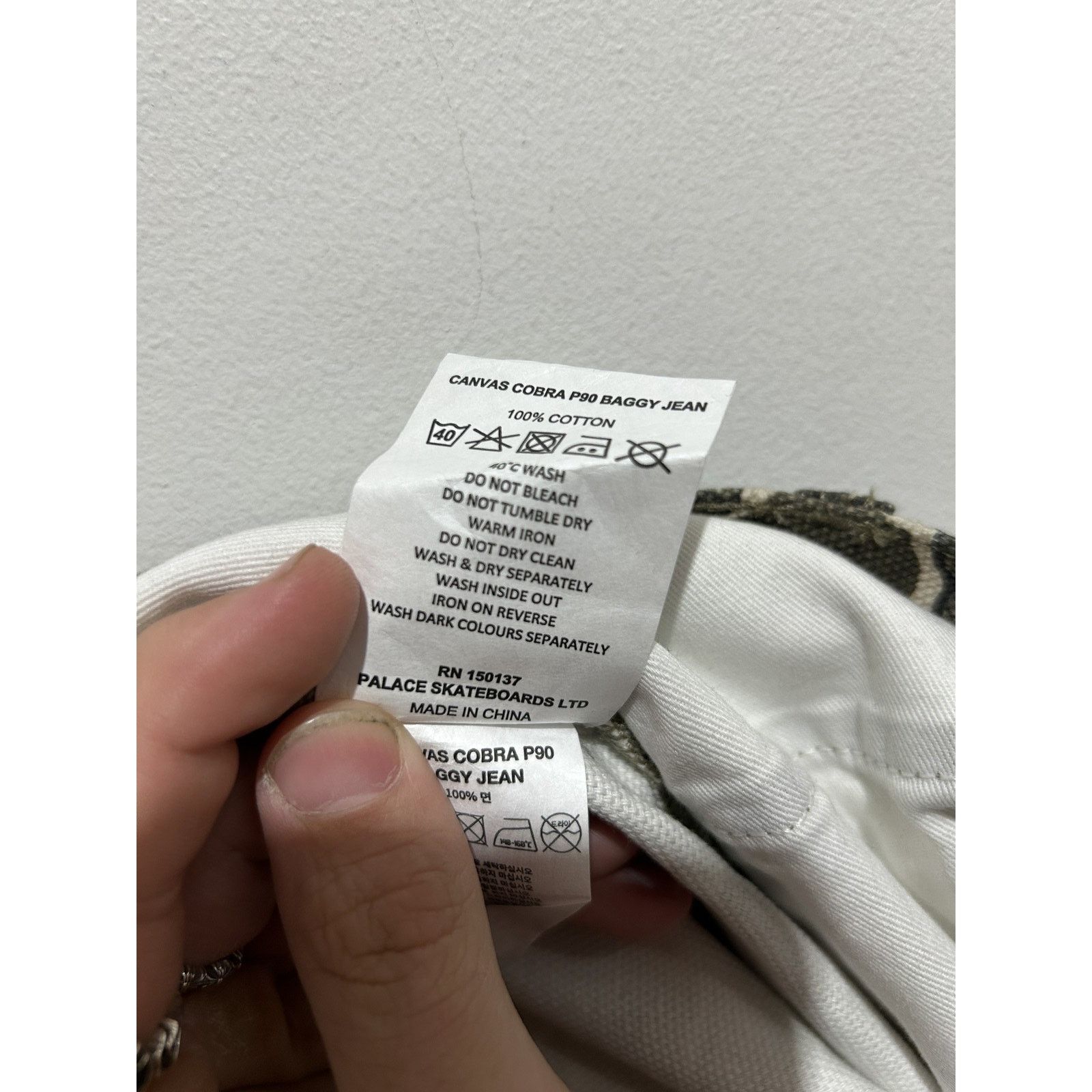Palace PALACE CANVAS COBRA P90 BAGGY JEAN SIZE 36 PREOWNED Size US 36 / EU 52 - 3 Thumbnail