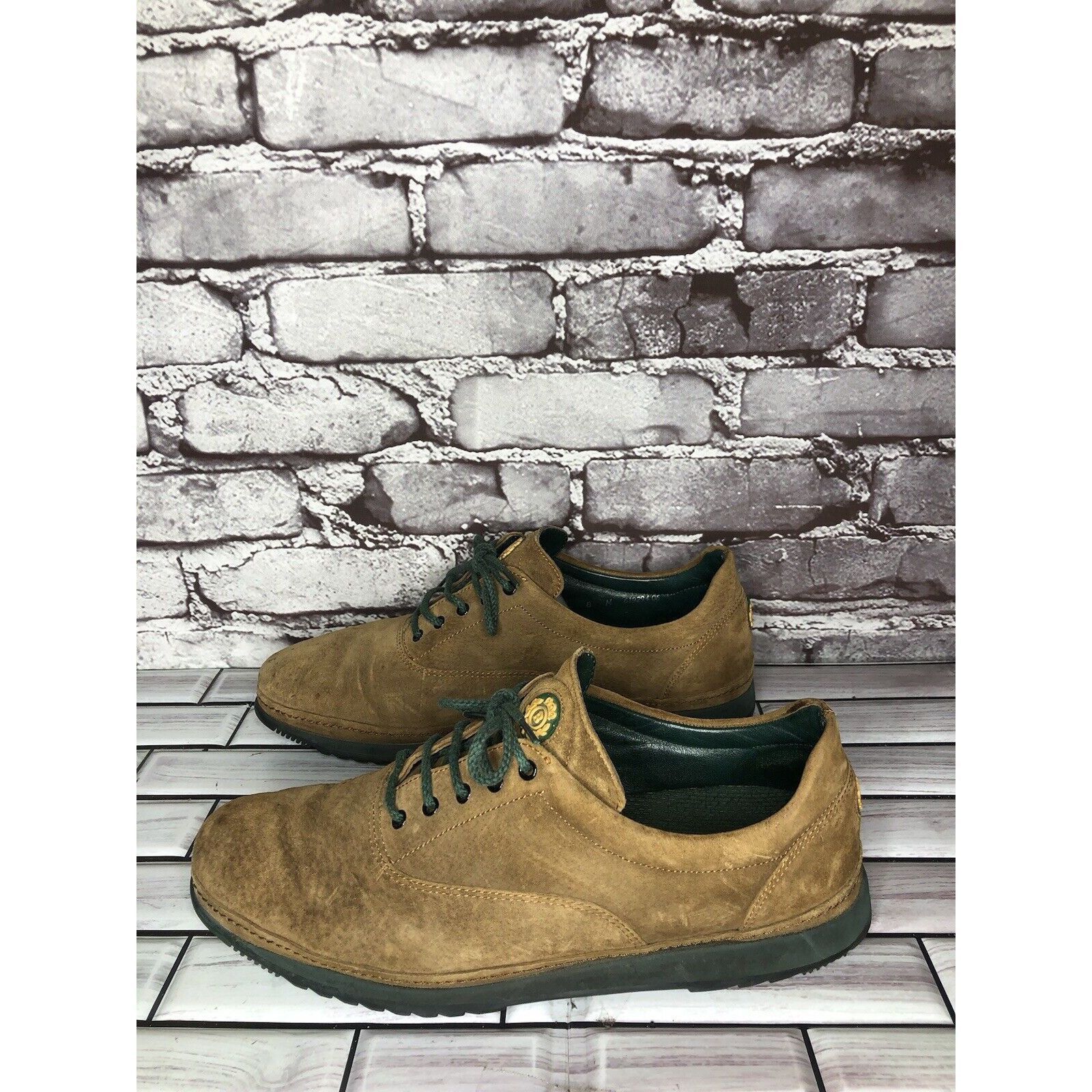 Bally Bally Suisse Brown Suede Comfort Lace Up Casual Green Shoes Size US 8 / EU 41 - 20 Thumbnail