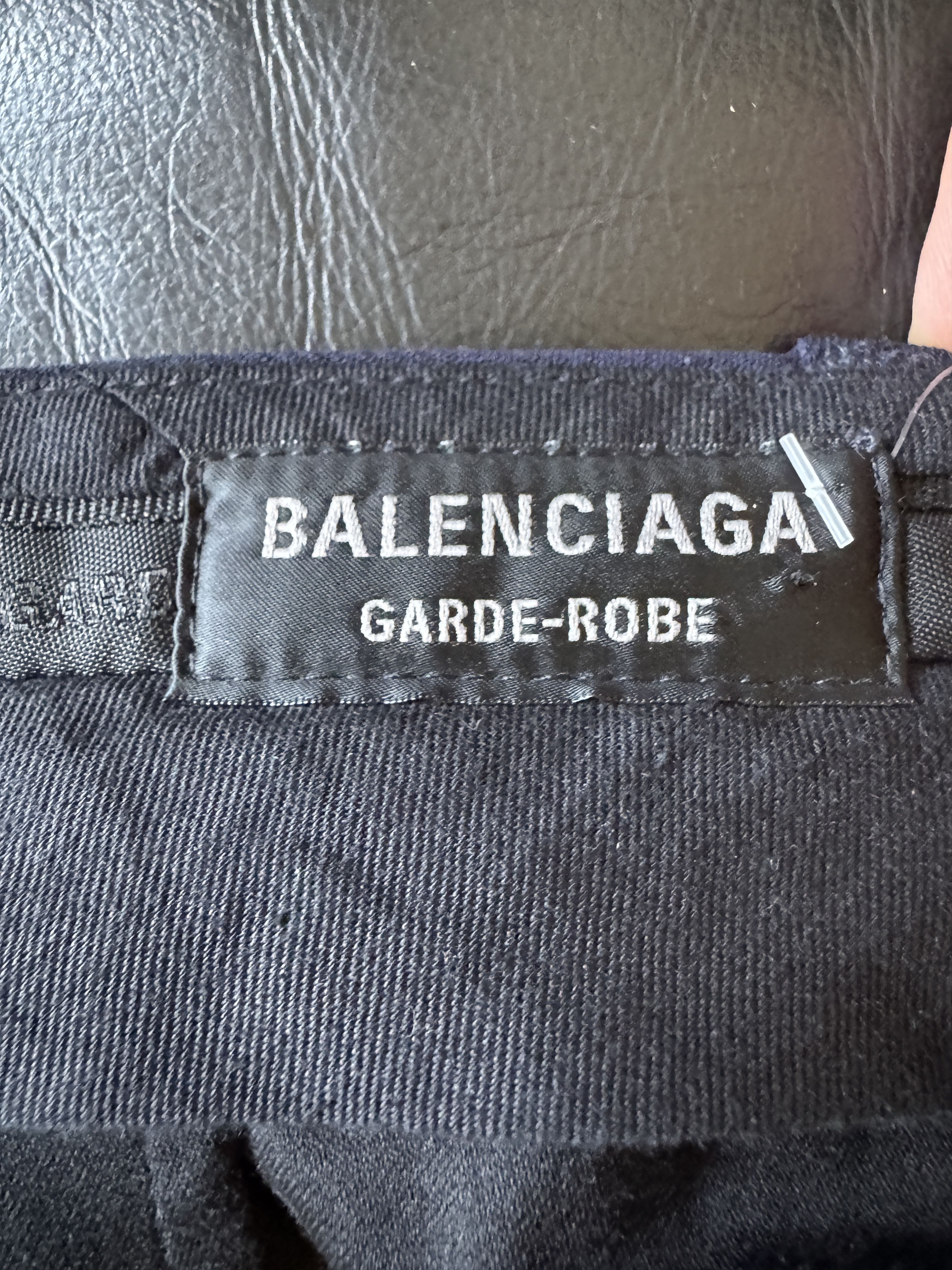 Balenciaga Garde-Robe High Waist Wool Trousers Size US 34 / EU 50 - 18 Thumbnail