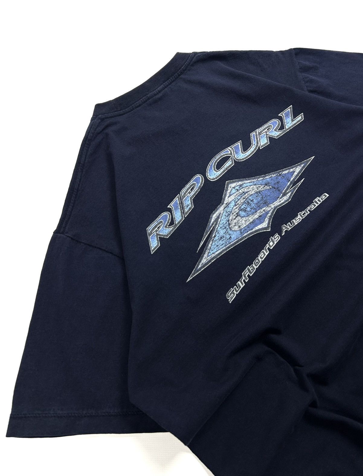 Rip Curl rare 90s Rip Curl Surfboards Australia Tee Navy Vintage Size US L / EU 52-54 / 3 - 9 Thumbnail