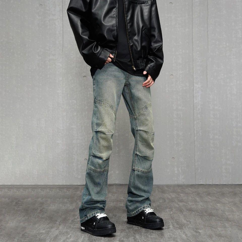 Jeans Men Streetwear Blue Vintage Casual Fashion Y2K Style