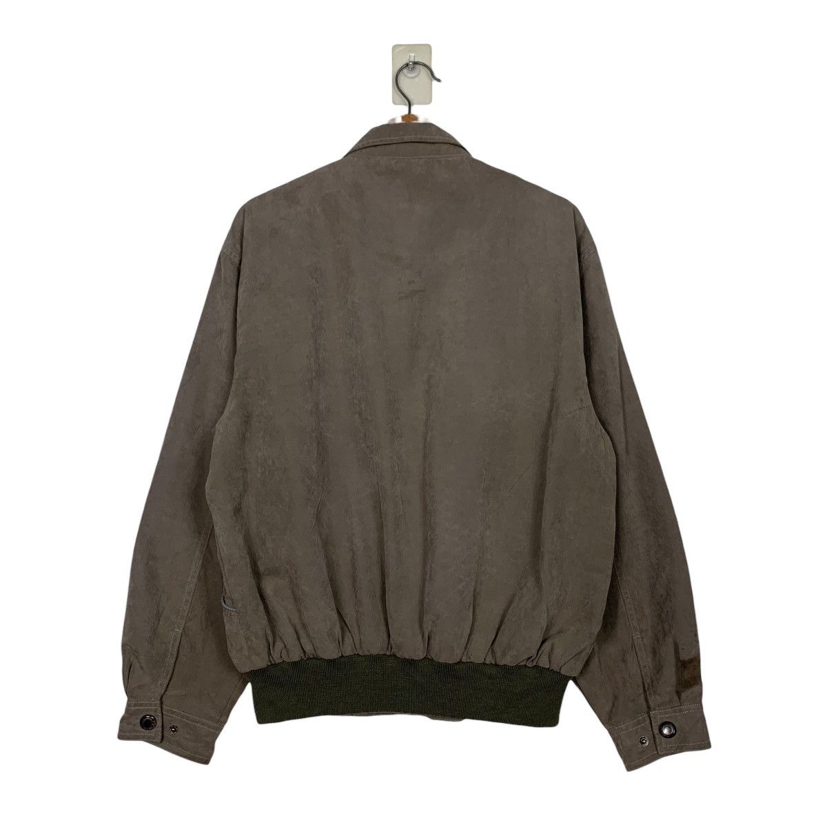 Vintage 90's CLAUDIO VALENTINO Suede Bomber Jacket #2724-C123 Size US L / EU 52-54 / 3 - 7 Thumbnail