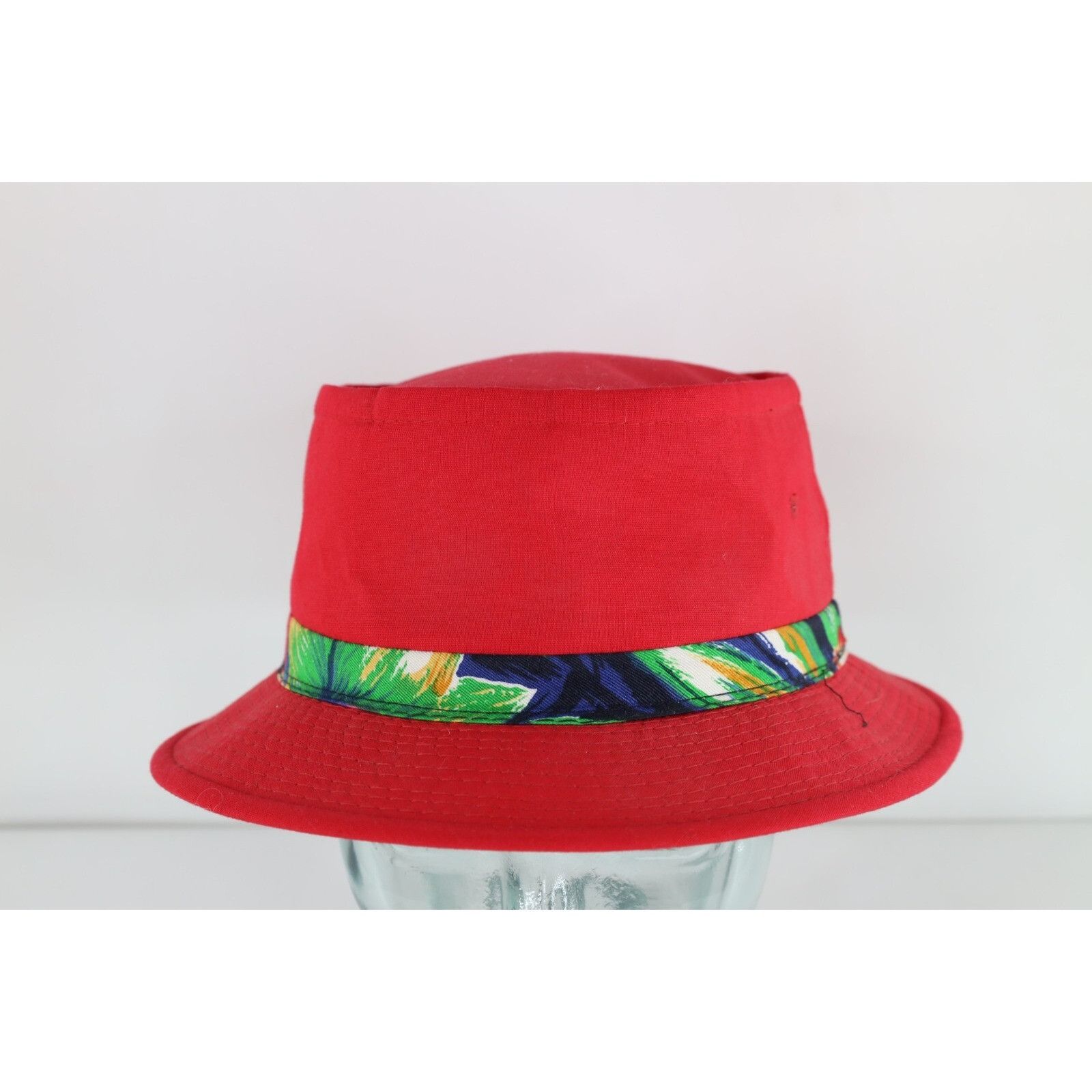 Vintage Vintage 80s 90s Streetwear Rainbow Band Roll Top Bucket Hat Size ONE SIZE - 1 Thumbnail