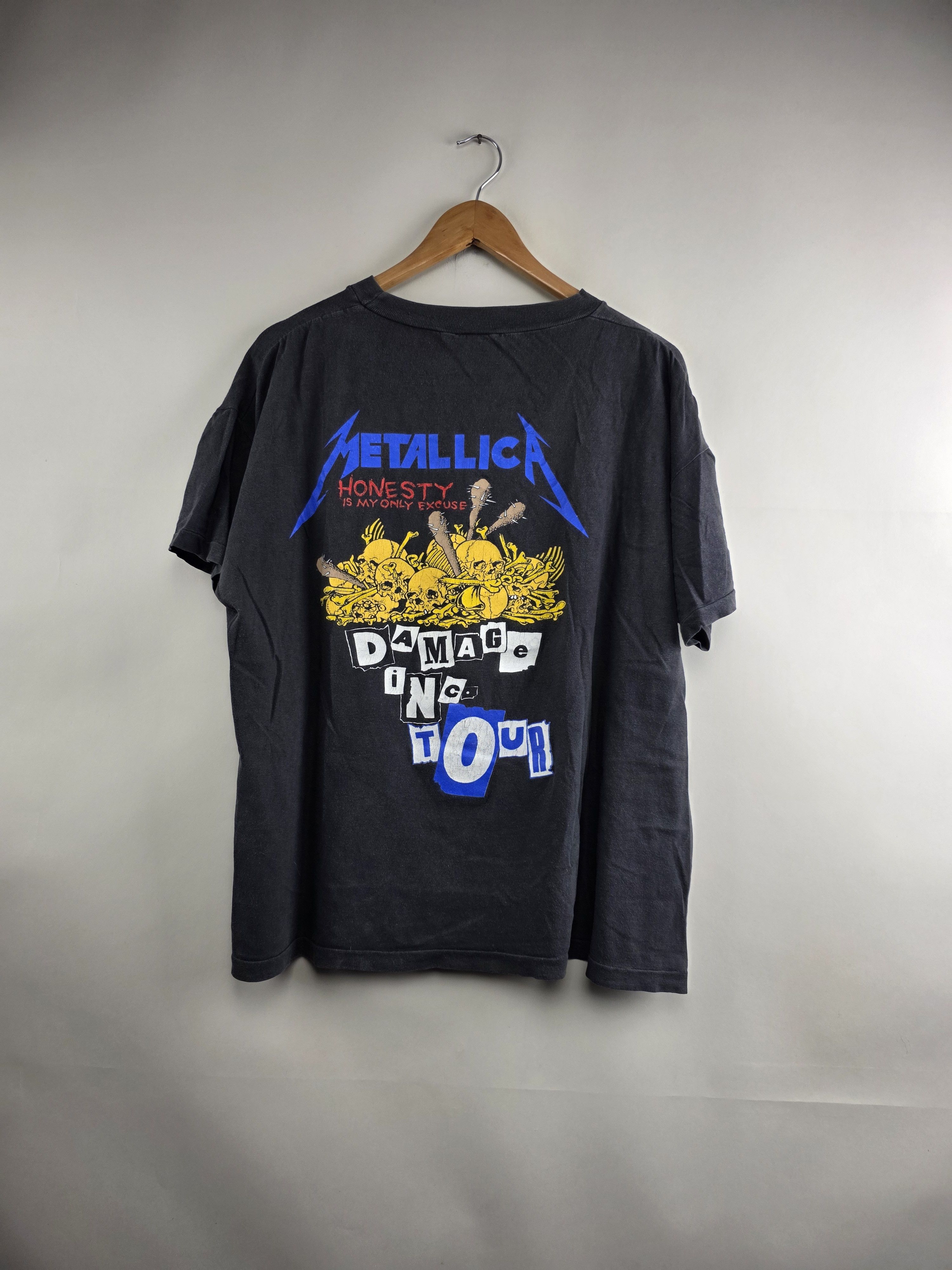 Band Tees × Vintage 1986 Metallica Damage Inc Tour XL 24" 26" Size US XL / EU 56 / 4 - 6 Thumbnail