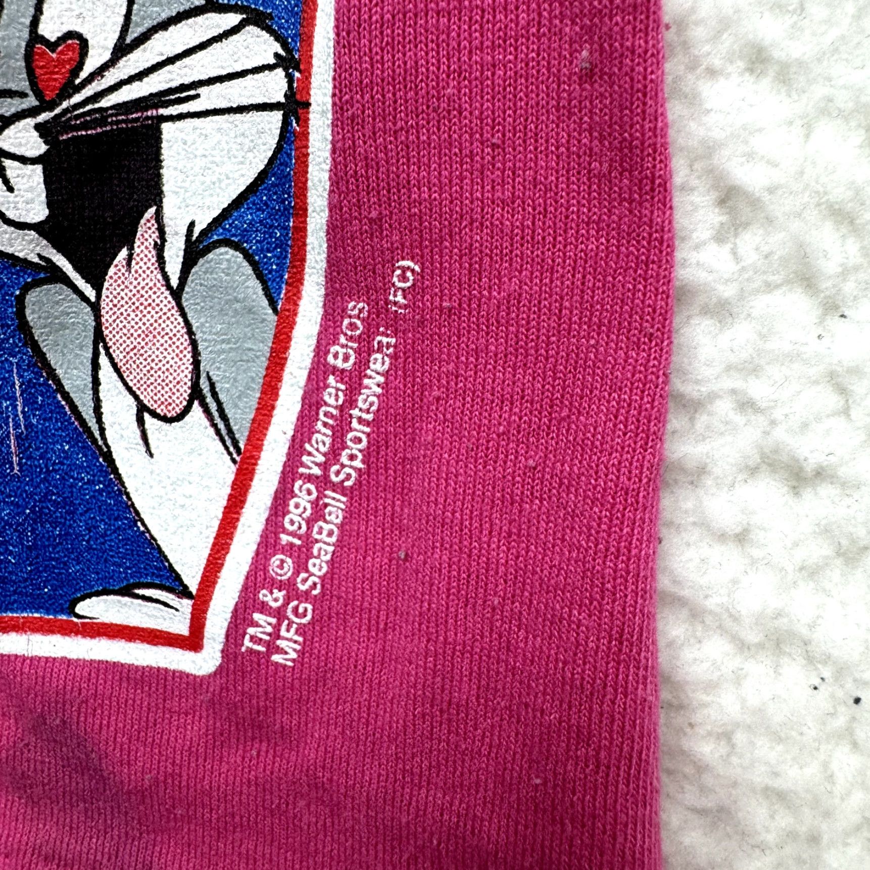 Vintage 90s Vintage Looney Tunes Bugs Bunny Lola Love Shorts Womens Pink S Medium Size 28" / US 6 / IT 42 - 5 Thumbnail