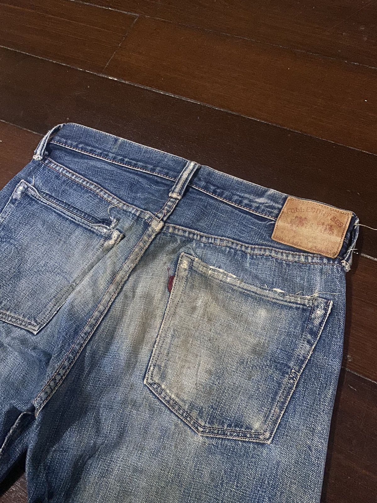 Full Count & Co. FIRE 🔥 FULL COUNT RUSTY DISTRESSED NICE FADED Size US 33 - 20 Thumbnail