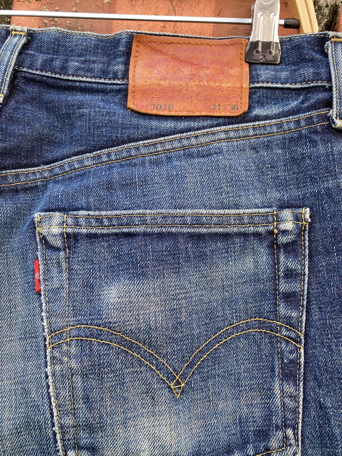 Levi's Vintage Clothing W33x35 Vintage levi's 503B redline distressed Size US 33 - 7 Thumbnail
