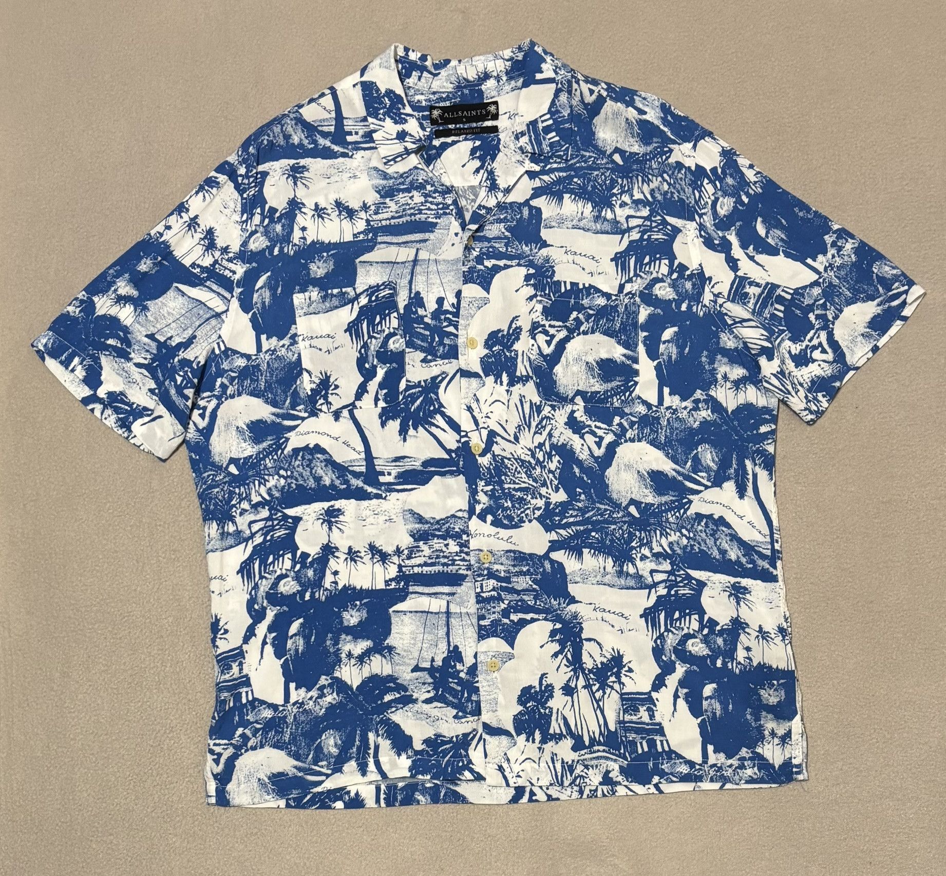 Allsaints Allsaints Hawaiian shirt size. S fit M/L Size US S / EU 44-46 / 1 - 5 Thumbnail