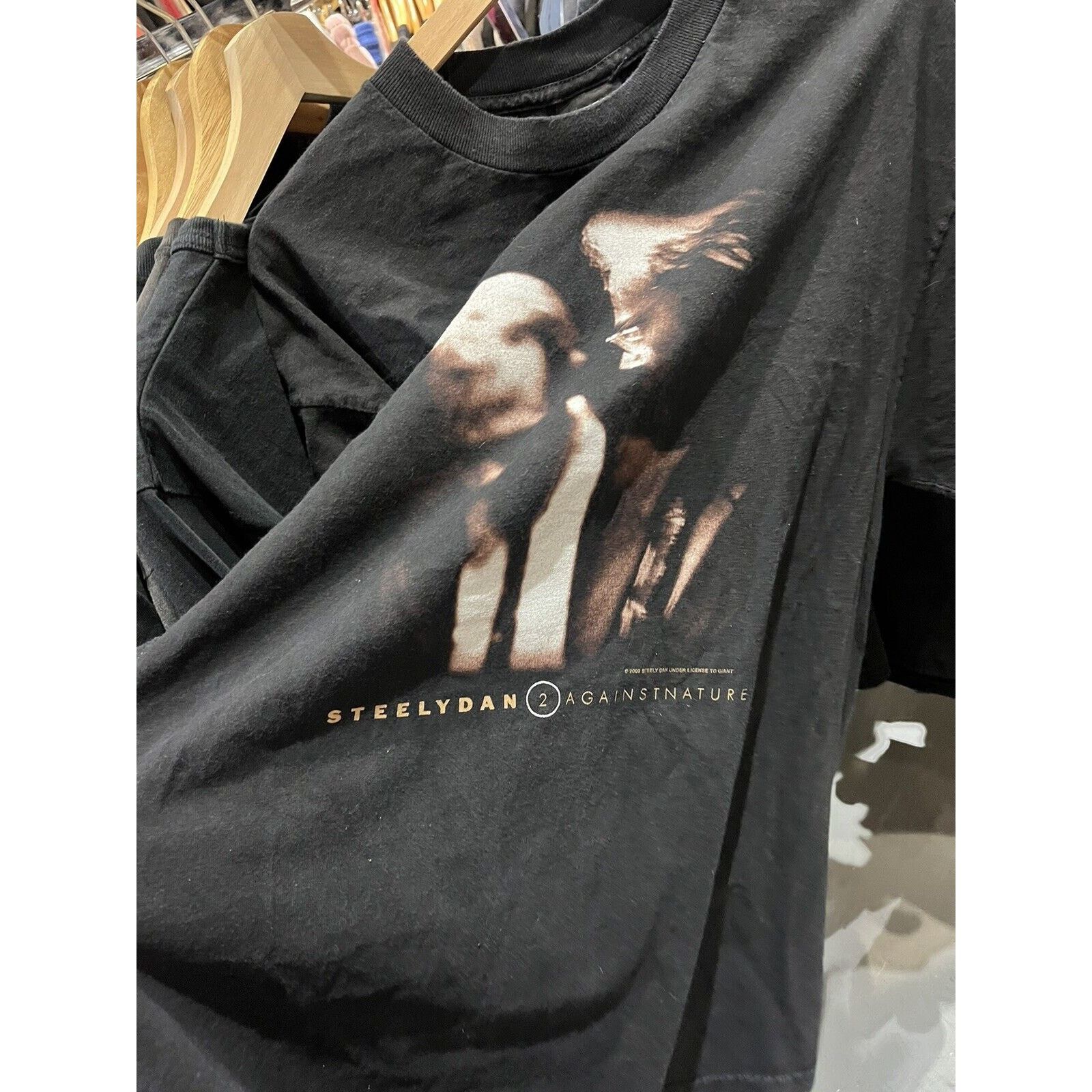Giant 2000 Steely Dan 2 Against Nature Double Sided Tour Shirt XL 