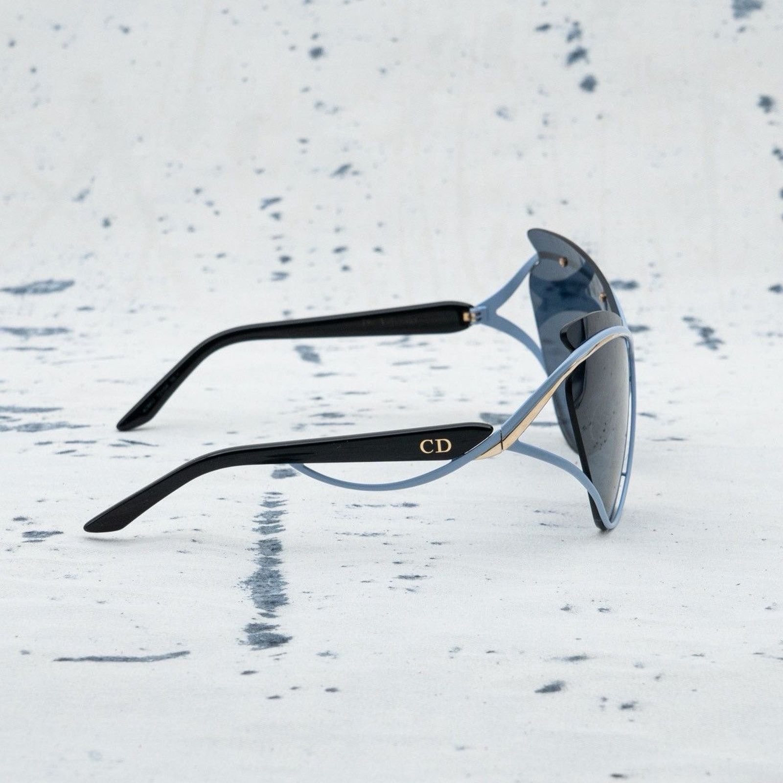 Dior × Raf Simons Iconic dior cat eye by raf simons black cd logo sunglasses Size ONE SIZE - 3 Thumbnail