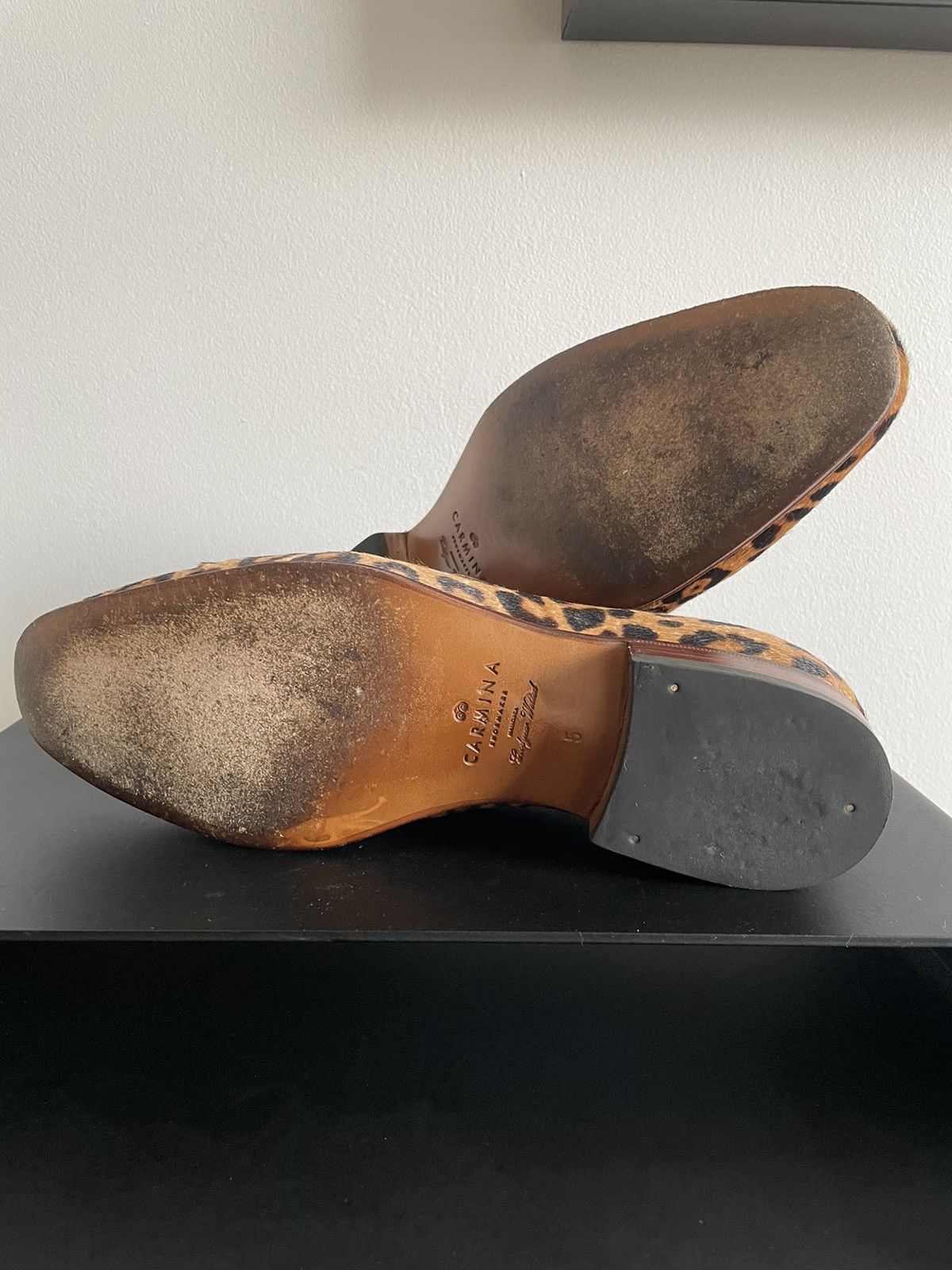 Carmina Carmina Slippers 1663 HILLS | leopard pony calf loafers Size US 7.5 / IT 37.5 - 5 Thumbnail