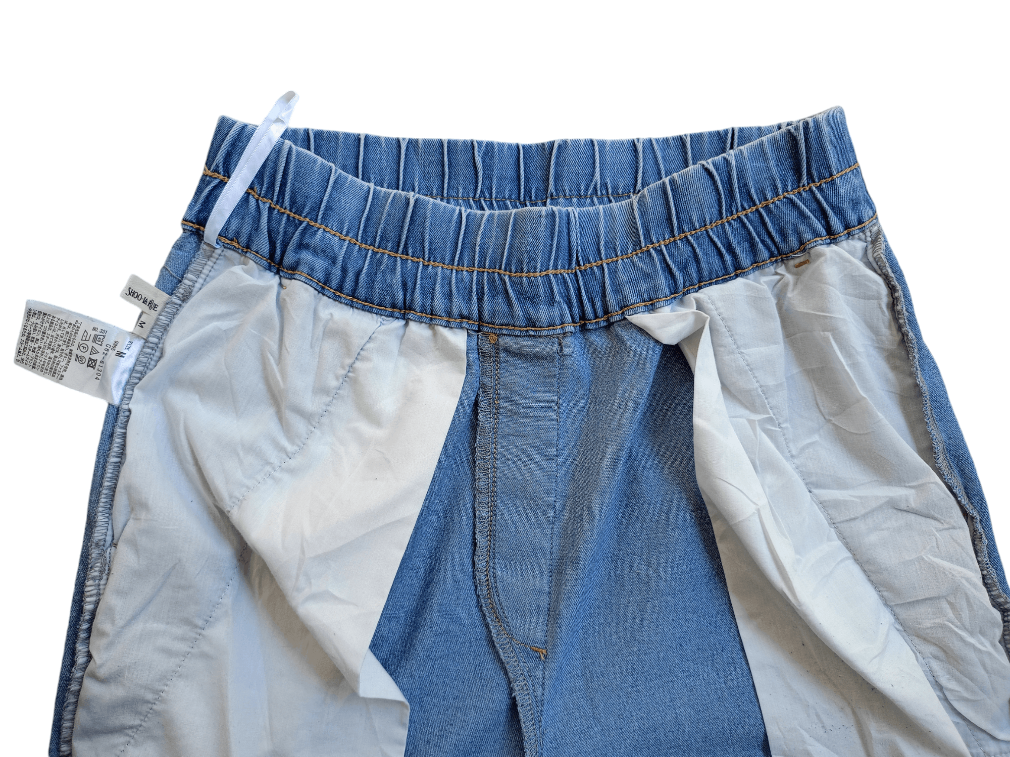 Japanese Brand × Vintage Shoo-La-Rue Women's Elastic Waistband Streetwear Denim Size 26" / US 2 / IT 38 - 11 Thumbnail