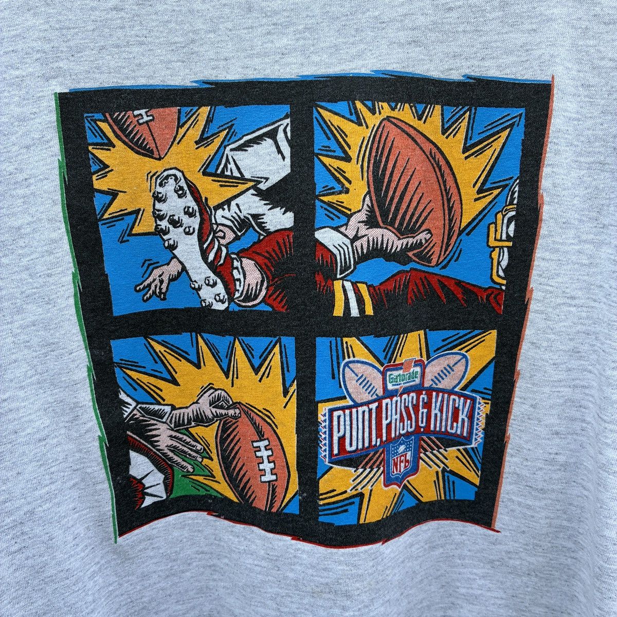 NFL Vintage 90s NFL Punt Pass & Kick T-Shirt Youth L Size US L / EU 52-54 / 3 - 3 Thumbnail