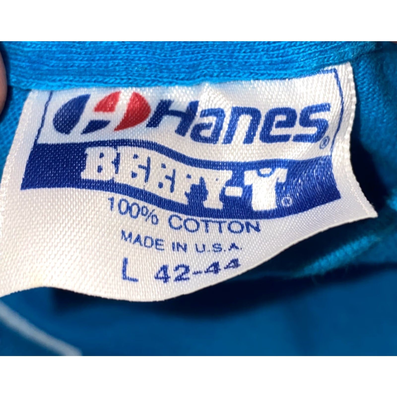 Hanes Hanes Beefy-T Hawaii Graphic T-Shirt Blue L USA Made Short Sleeve Mens Shirt Regular Size L - Hanes Beefy-T Size US L / EU 52-54 / 3 - 5 Thumbnail