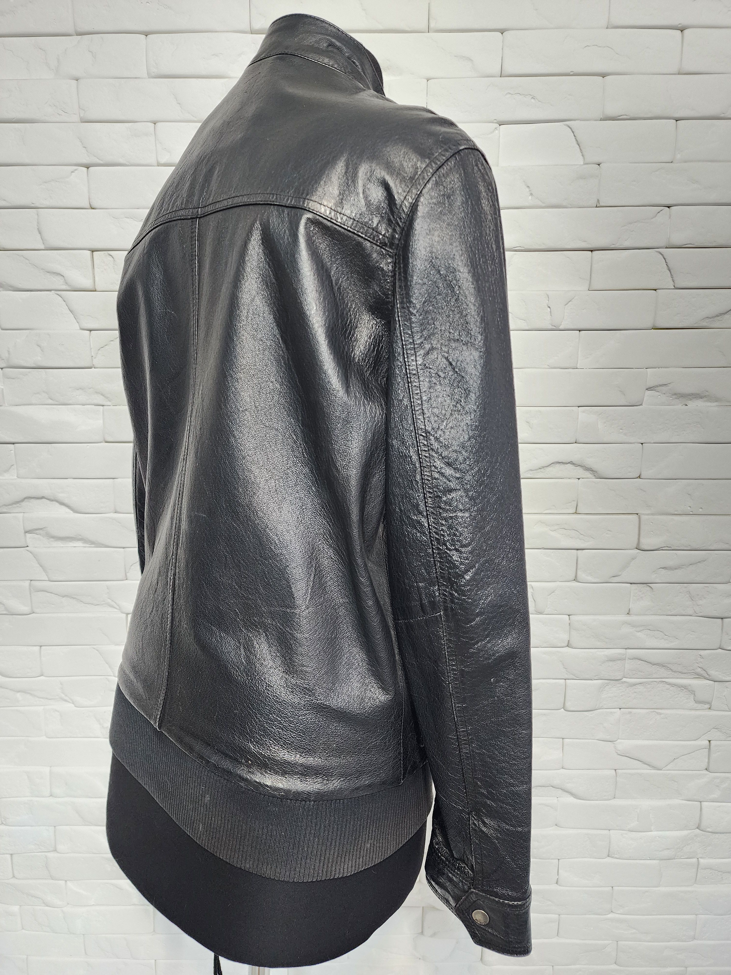 Bench Men's black leather jacket. Size US M / EU 48-50 / 2 - 5 Thumbnail
