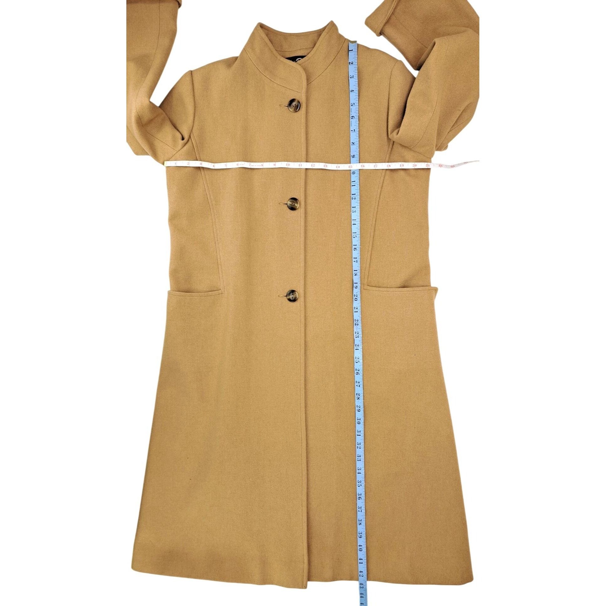 Wilson Vintage Gino Rossi For Wilson Camel Hair Coat Women Size 12 Size XL / US 12-14 / IT 48-50 - 8 Thumbnail
