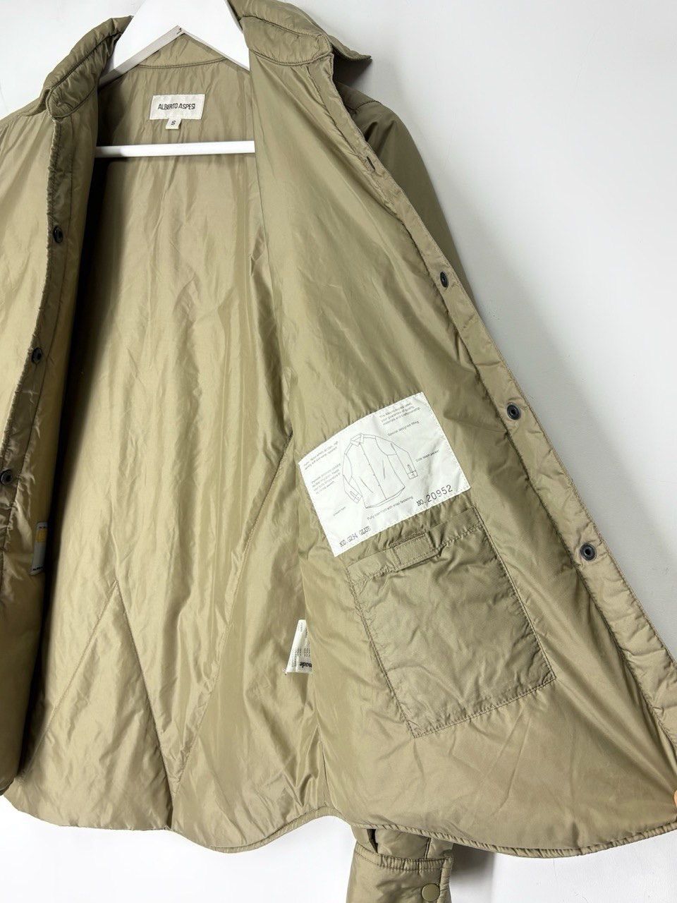 Aspesi Alberto Aspesi Padded Nylon Overshirt Snap Button Size US S / EU 44-46 / 1 - 11 Thumbnail