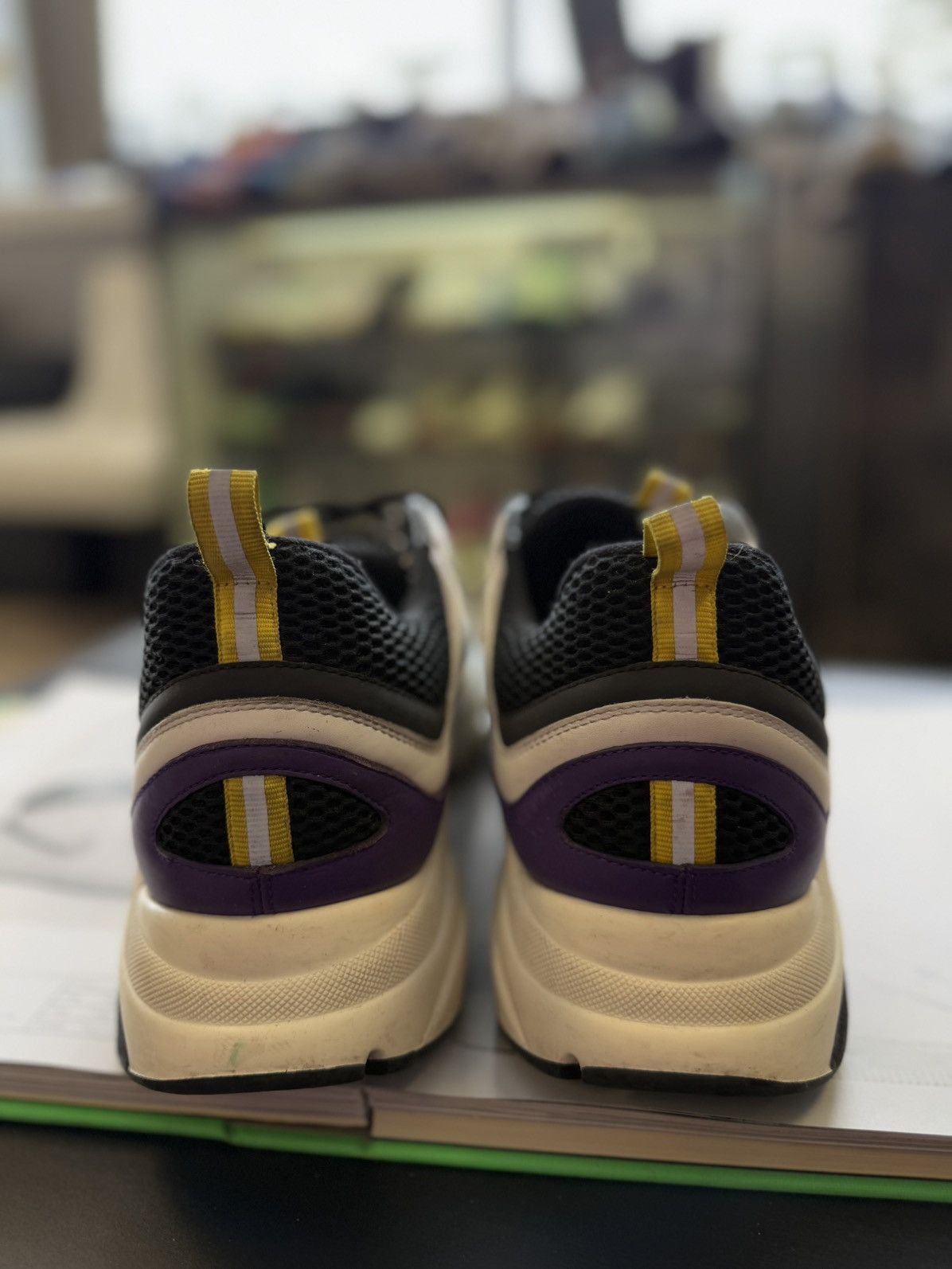 Dior Dior B22 White Purple Size 48EU/15US Discontinued Size US 15 / EU 48 - 12 Thumbnail