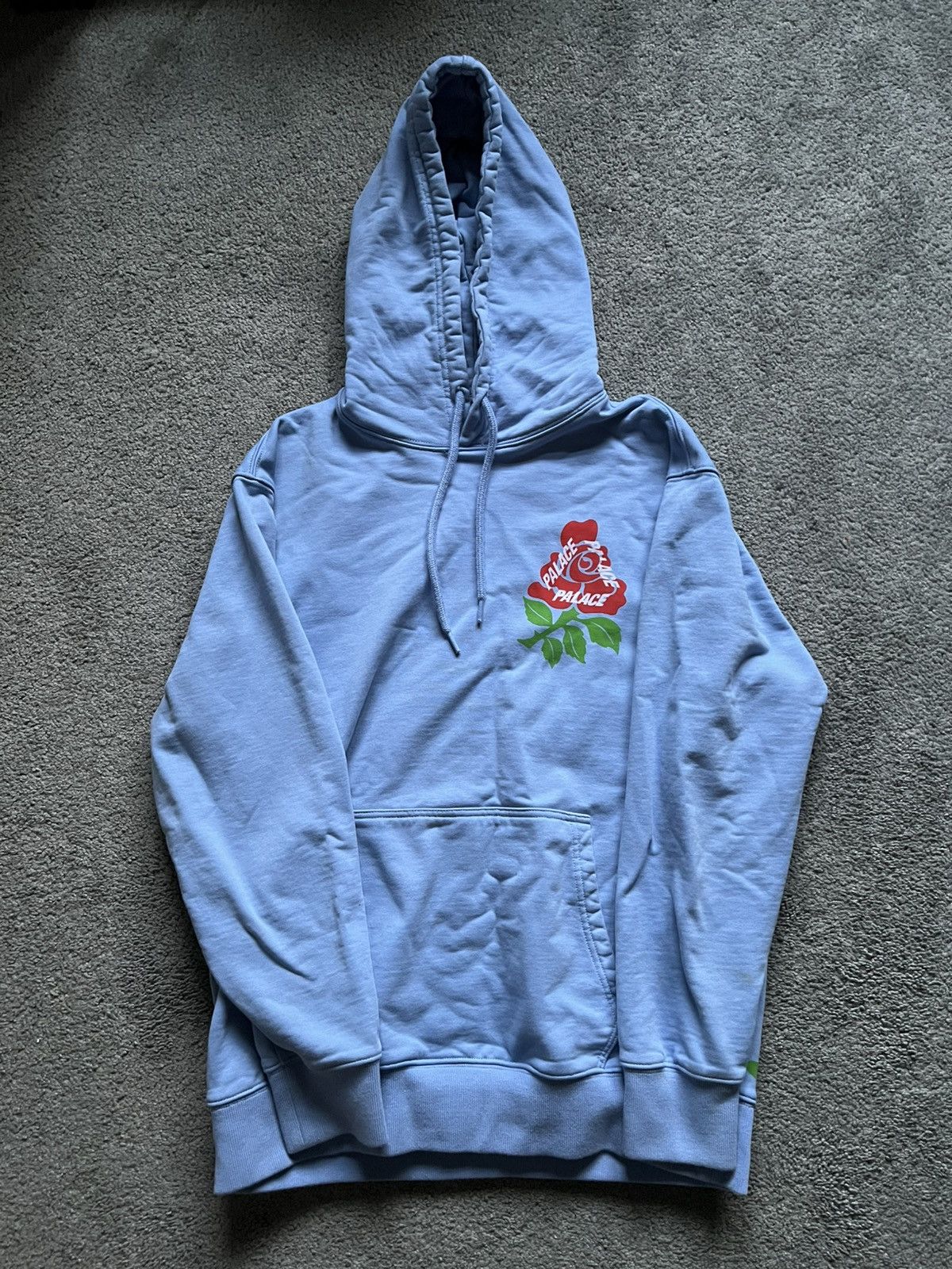 Palace Palace English Rose Hoodie Light Blue Size US M / EU 48-50 / 2 - 1 Thumbnail