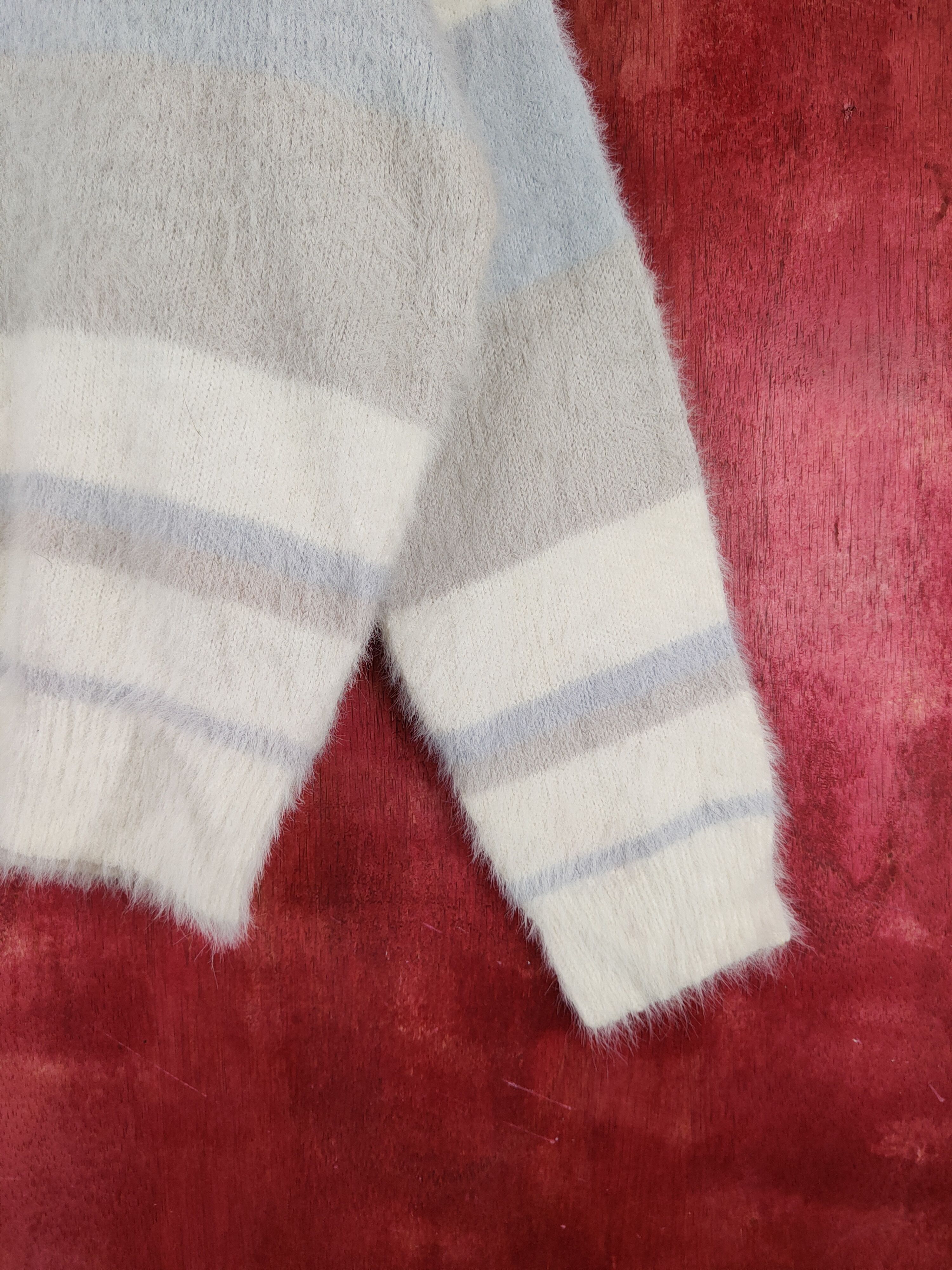 Japanese Brand × Vintage Ingni Cream Shag Shaggy Fur Mohair Knitwear #S1910 Size M / US 6-8 / IT 42-44 - 6 Thumbnail