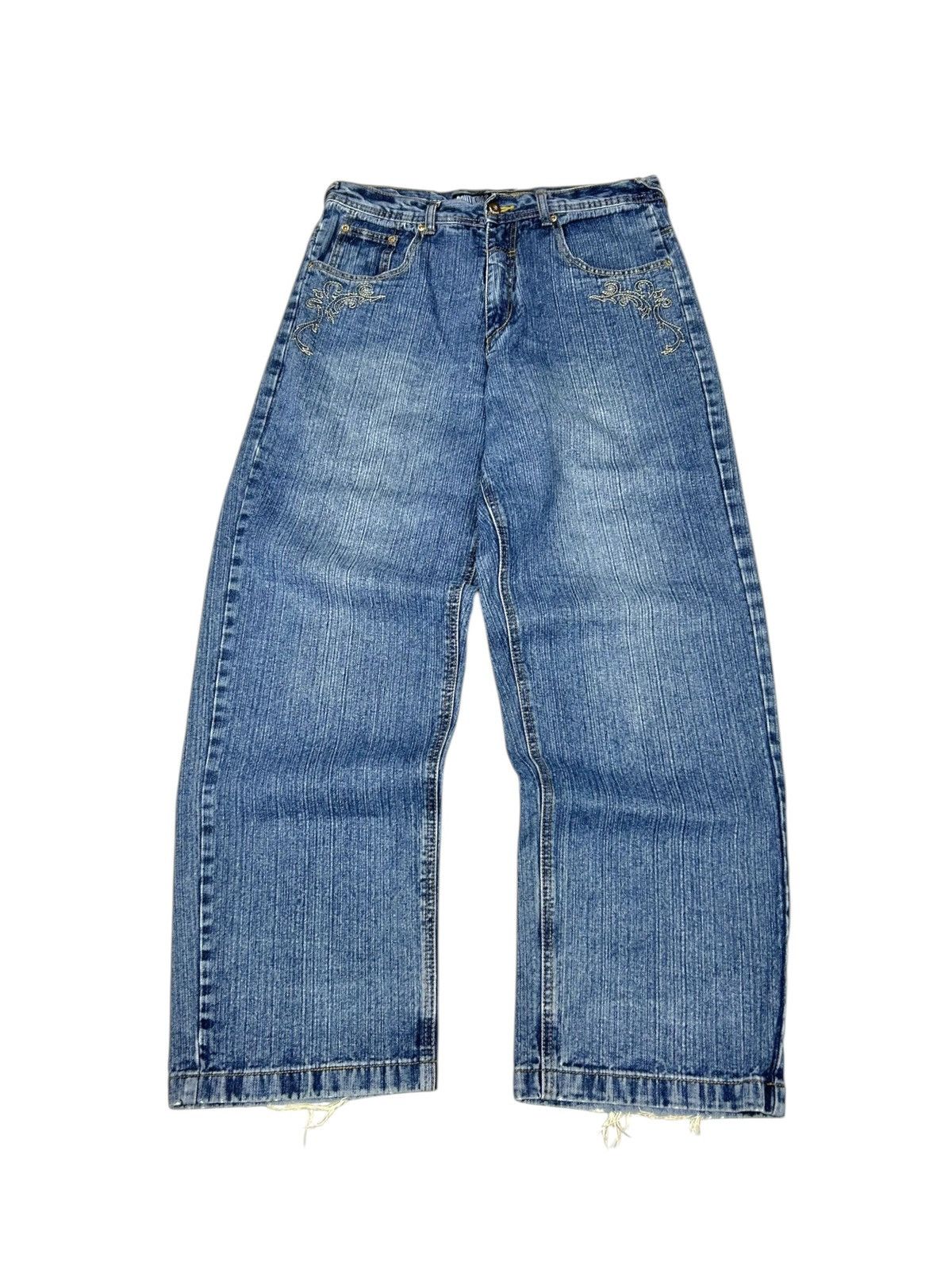 Southpole Vintage Southpole embroidered jeans pants y2k rap pinkman Size US 34 / EU 50 - 2 Thumbnail