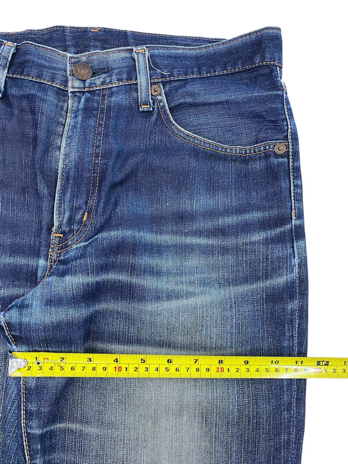 Edwin Edwin Blue Wash Whiskered Style Straight Leg Jeans Size US 34 / EU 50 - 7 Thumbnail