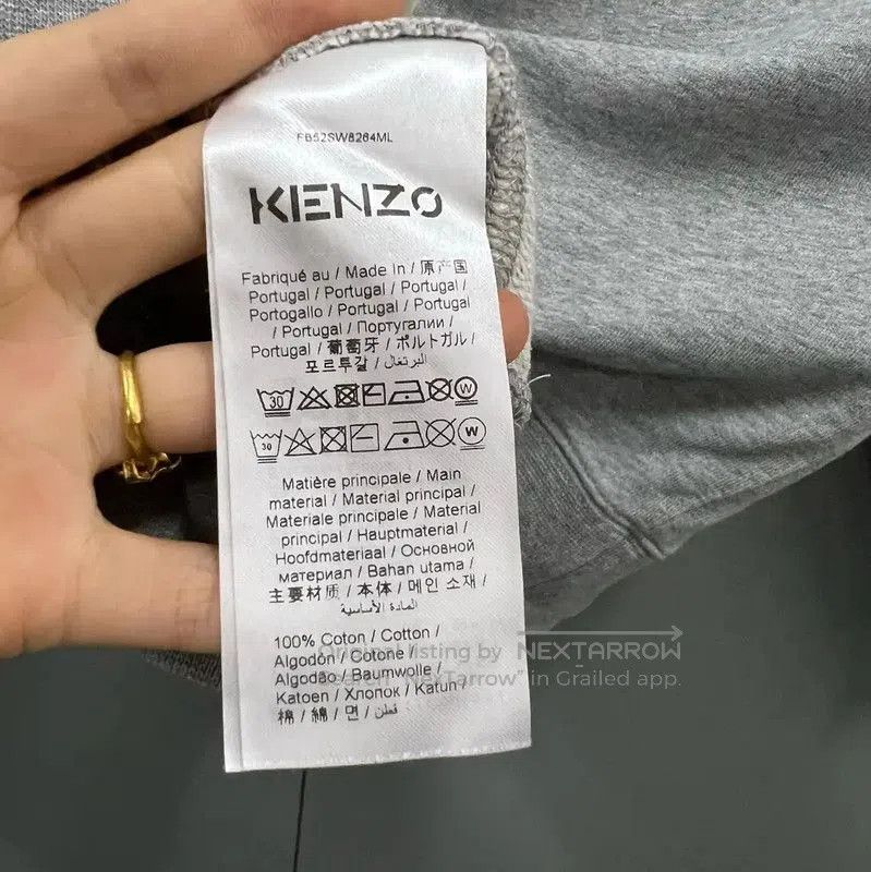 Kenzo KENZO Gray Cotton Long Sleeve Sweatshirt . Size S / US 4 / IT 40 - 3 Thumbnail