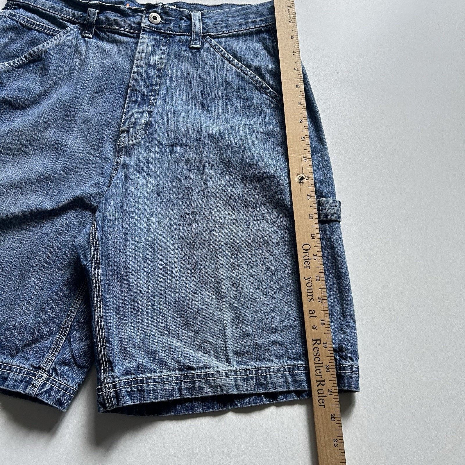 Vintage Vintage Y2K Jean Shorts Jorts Size 32 Blue Denim Carpenter Size US 32 / EU 48 - 6 Thumbnail