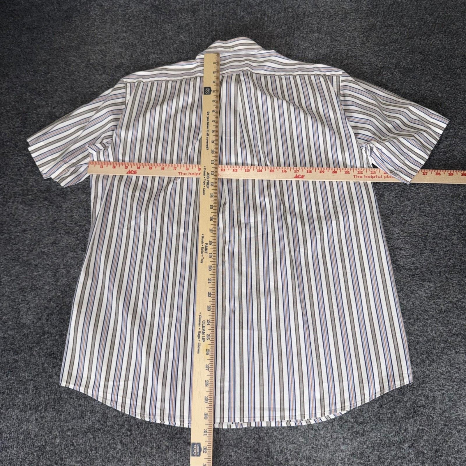 Faconnable Faconnable Classique Mens Large Short Sleeve Shirt Striped Size US L / EU 52-54 / 3 - 5 Thumbnail