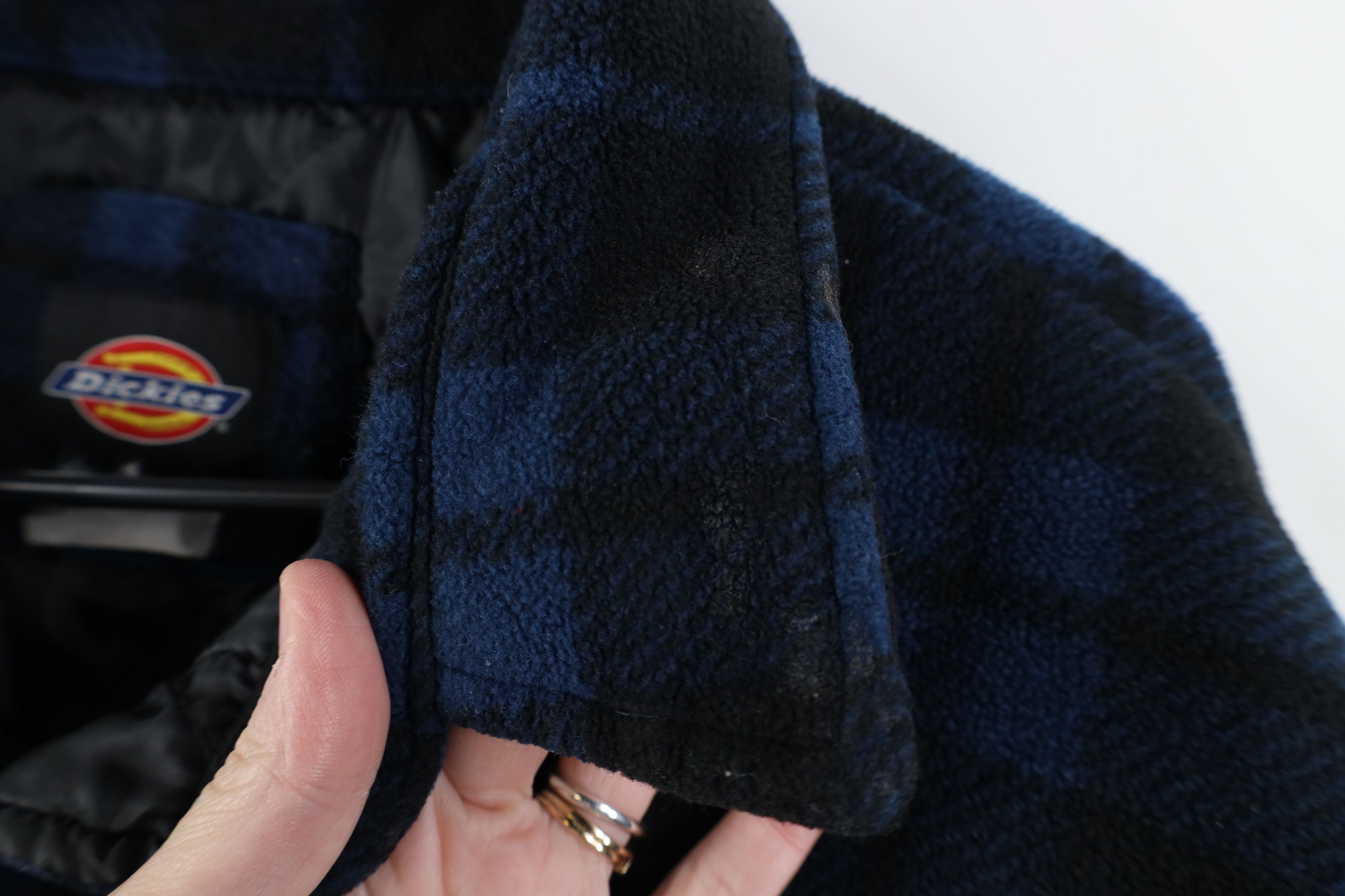 Dickies Vintage Y2K Dickies Quilted Fleece Button Shirt Jacket Plaid Size US XL / EU 56 / 4 - 8 Thumbnail