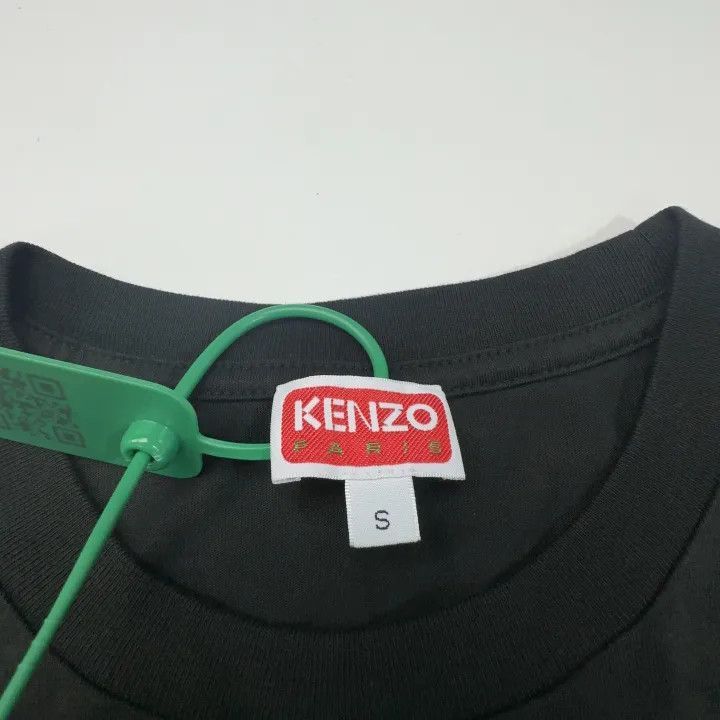 Kenzo KENZO Floral Logo Printed Black T-Shirt for Men -2507 Size US S / EU 44-46 / 1 - 2 Thumbnail