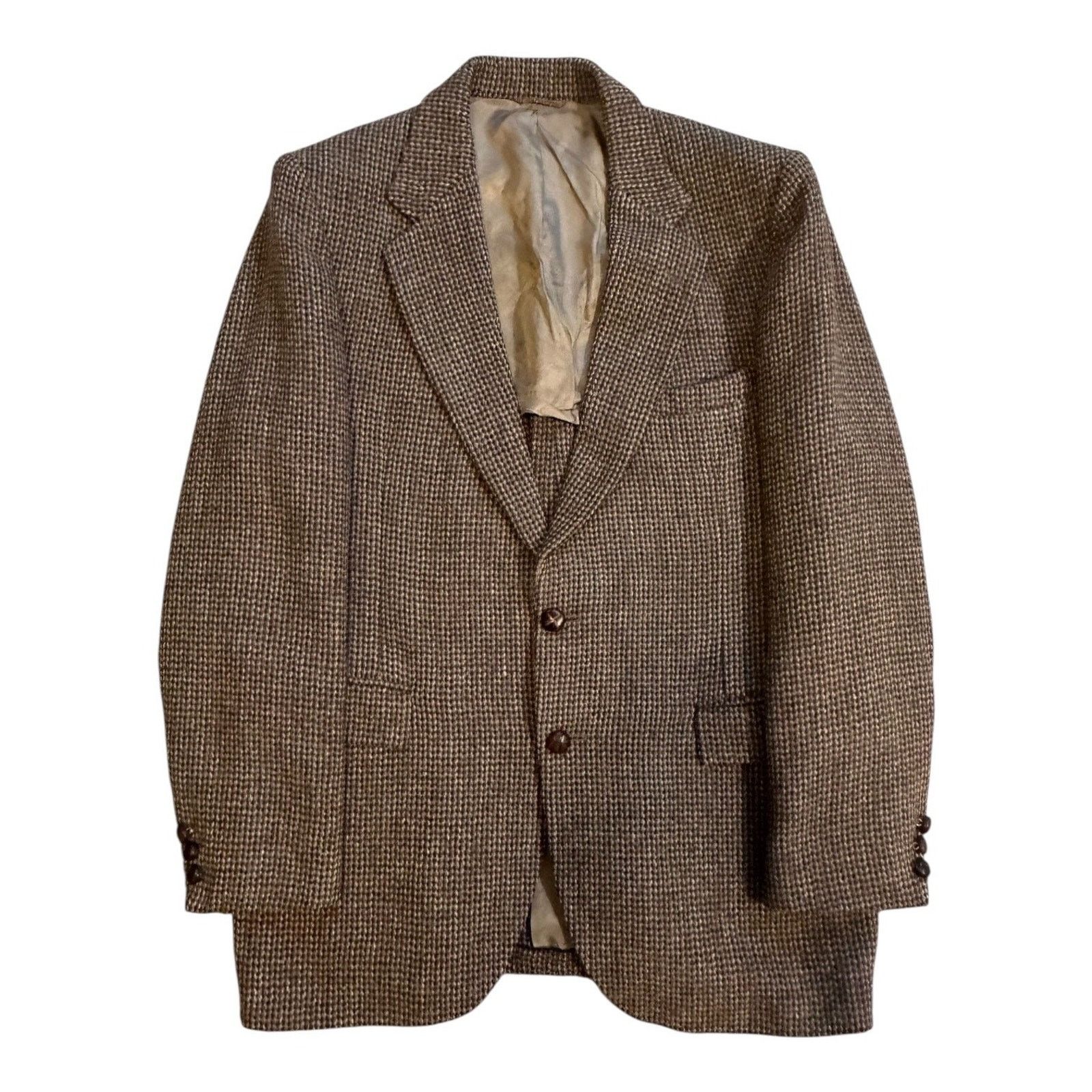 Harris Tweed × Stafford Stafford x Harris Tweed 42R Wool Check Weave Sport Coat Size 42R - 1 Thumbnail