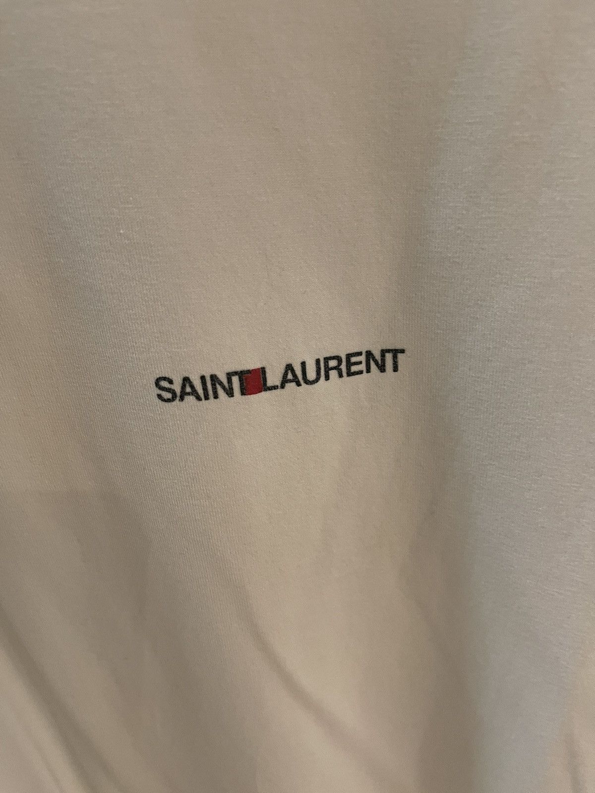 image of Saint Laurent Paris Saint Laurent Shirt in White, Men's (Size XL)