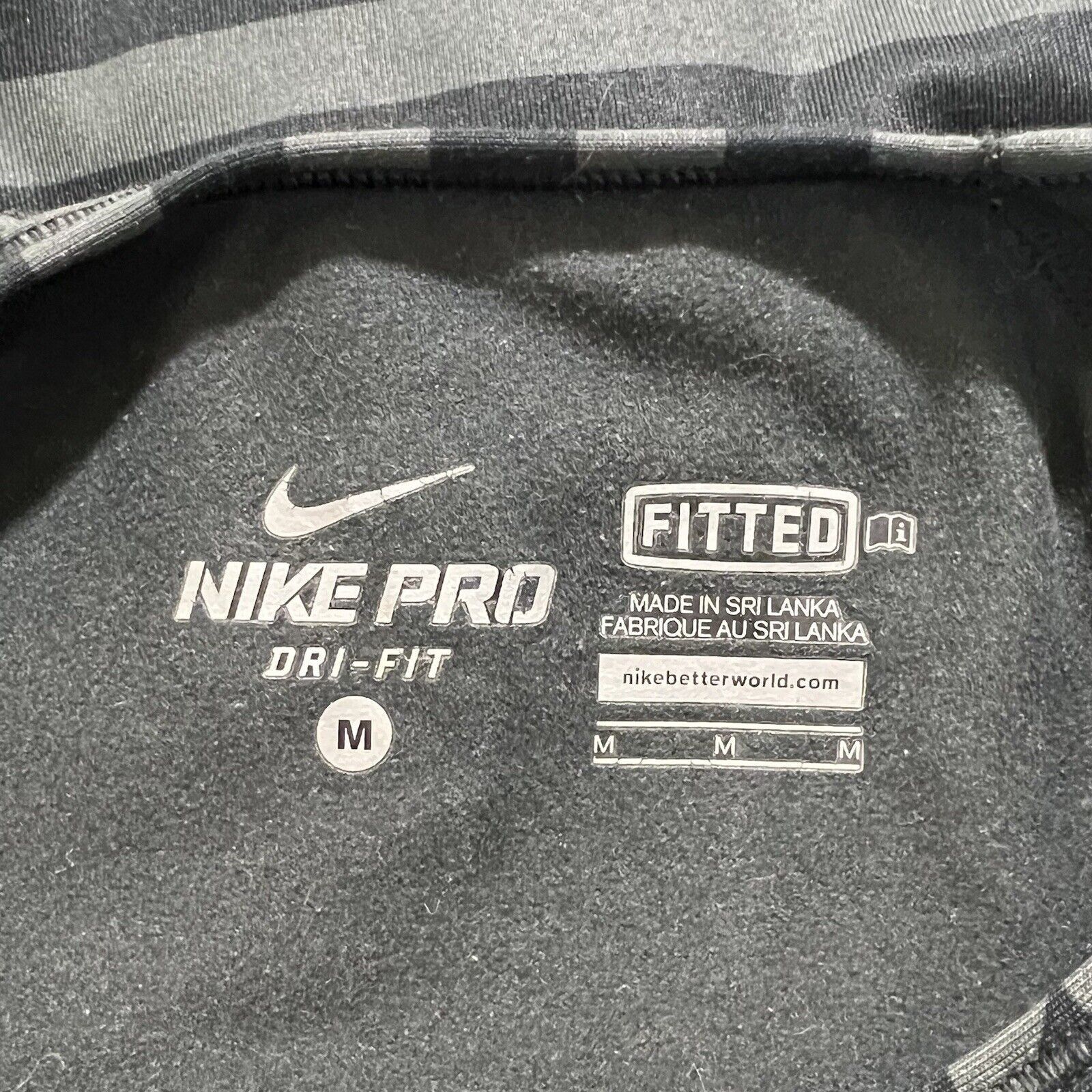 Nike Nike Pro Combat Hyperwarm Long Sleeve Athletic T Shirt Size M / US 6-8 / IT 42-44 - 3 Thumbnail